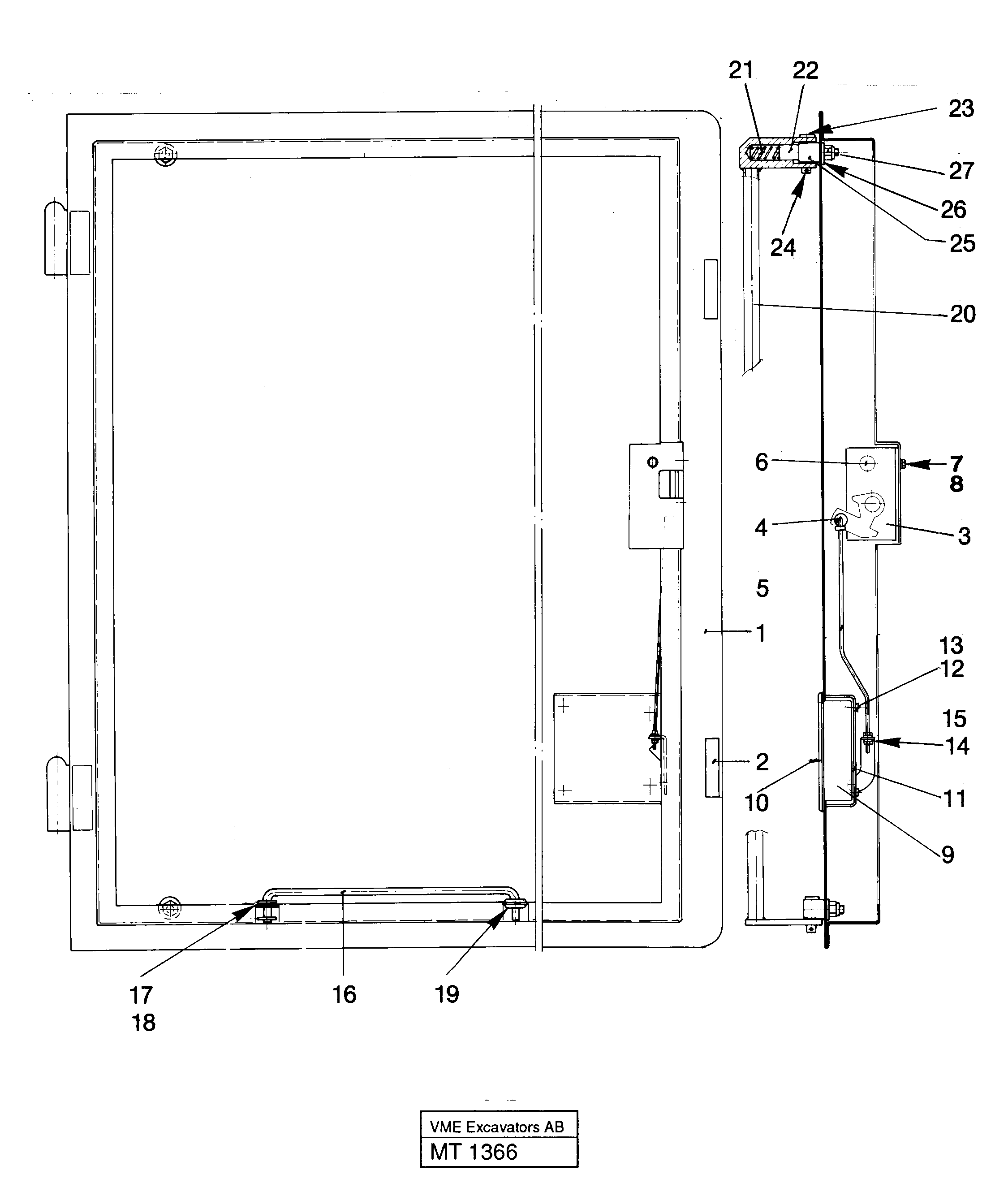 Door, Lh — volvo parts diagram