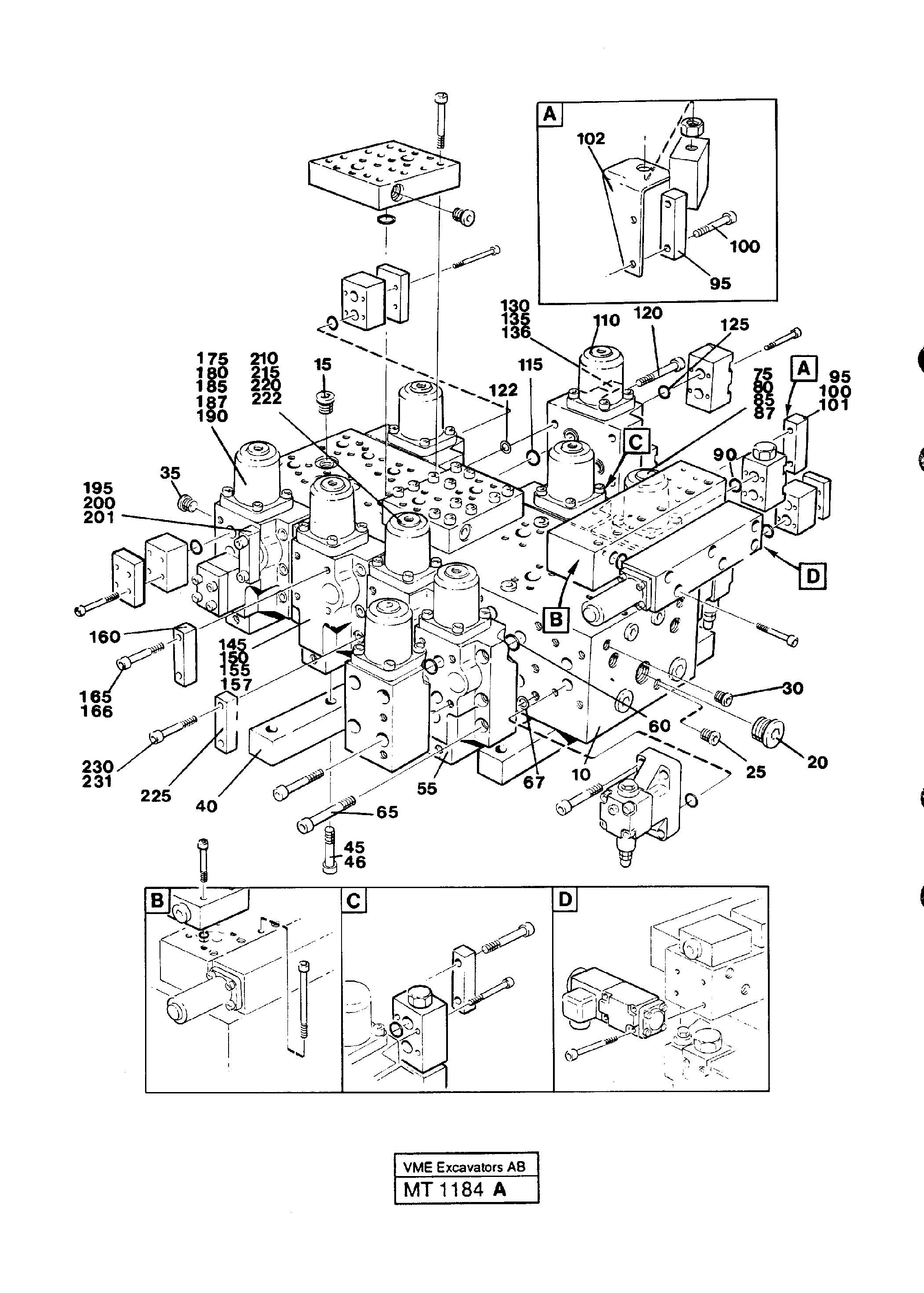 Main valve assembly — volvo parts diagram