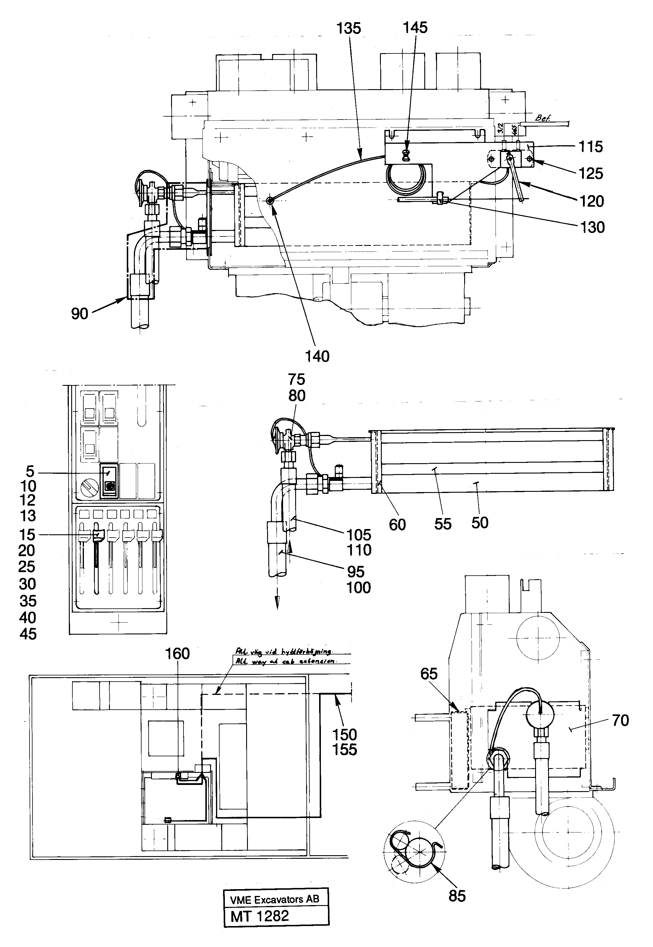 Air condition, Driver's seat  14256846 — volvo parts diagram