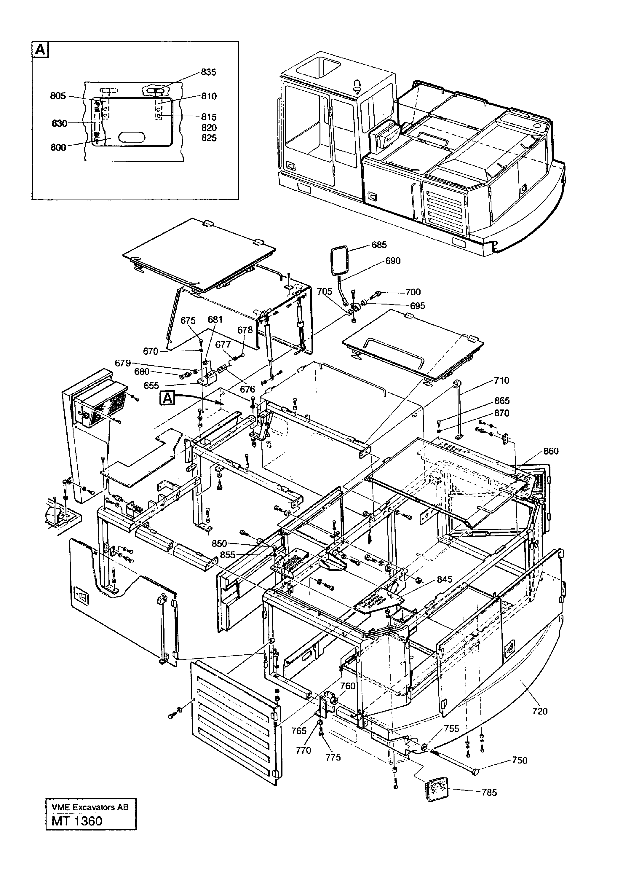 Machine compartment — volvo parts diagram