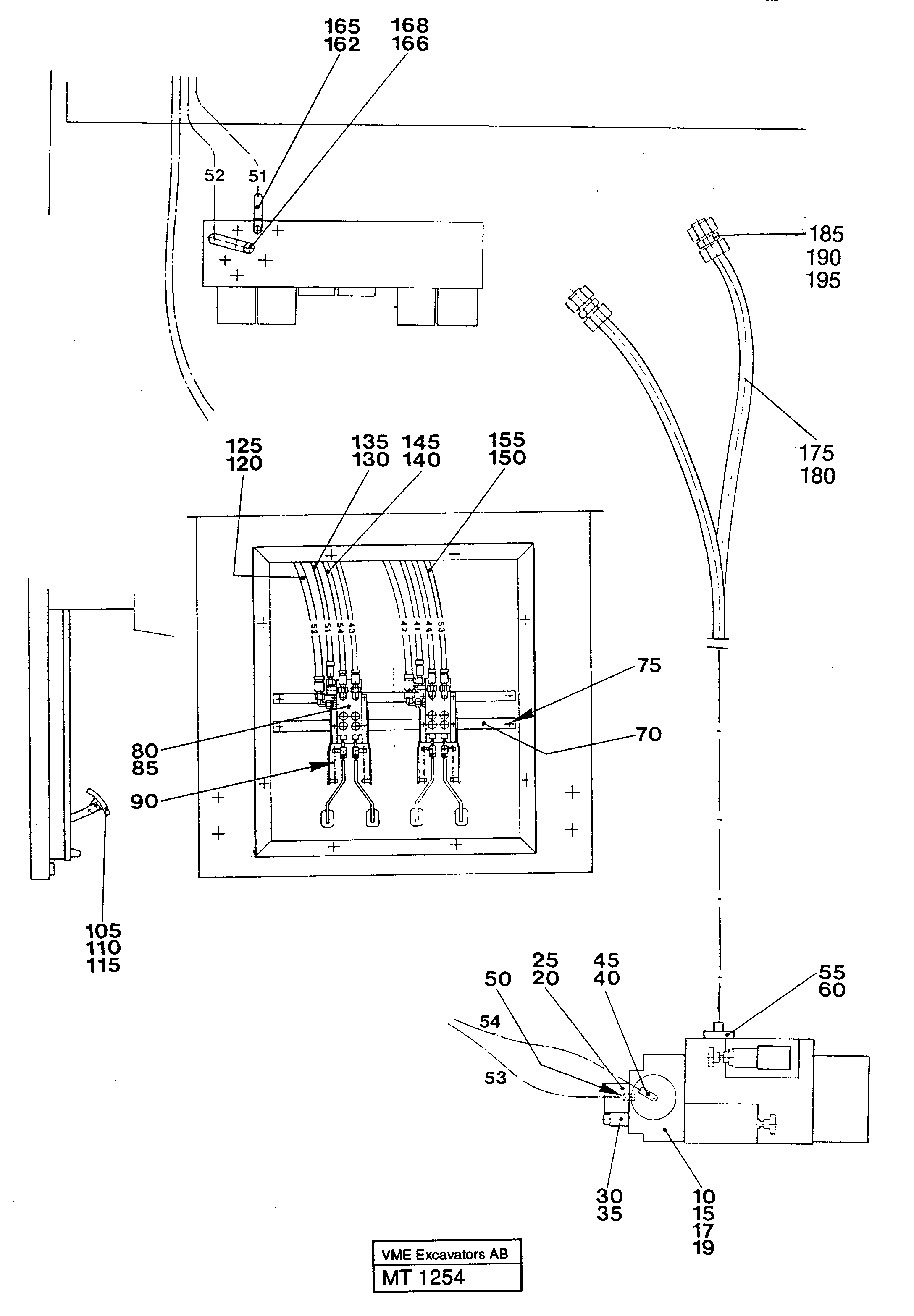 Slope/grab bucket equipm.in base machine  14246350 — volvo parts diagram