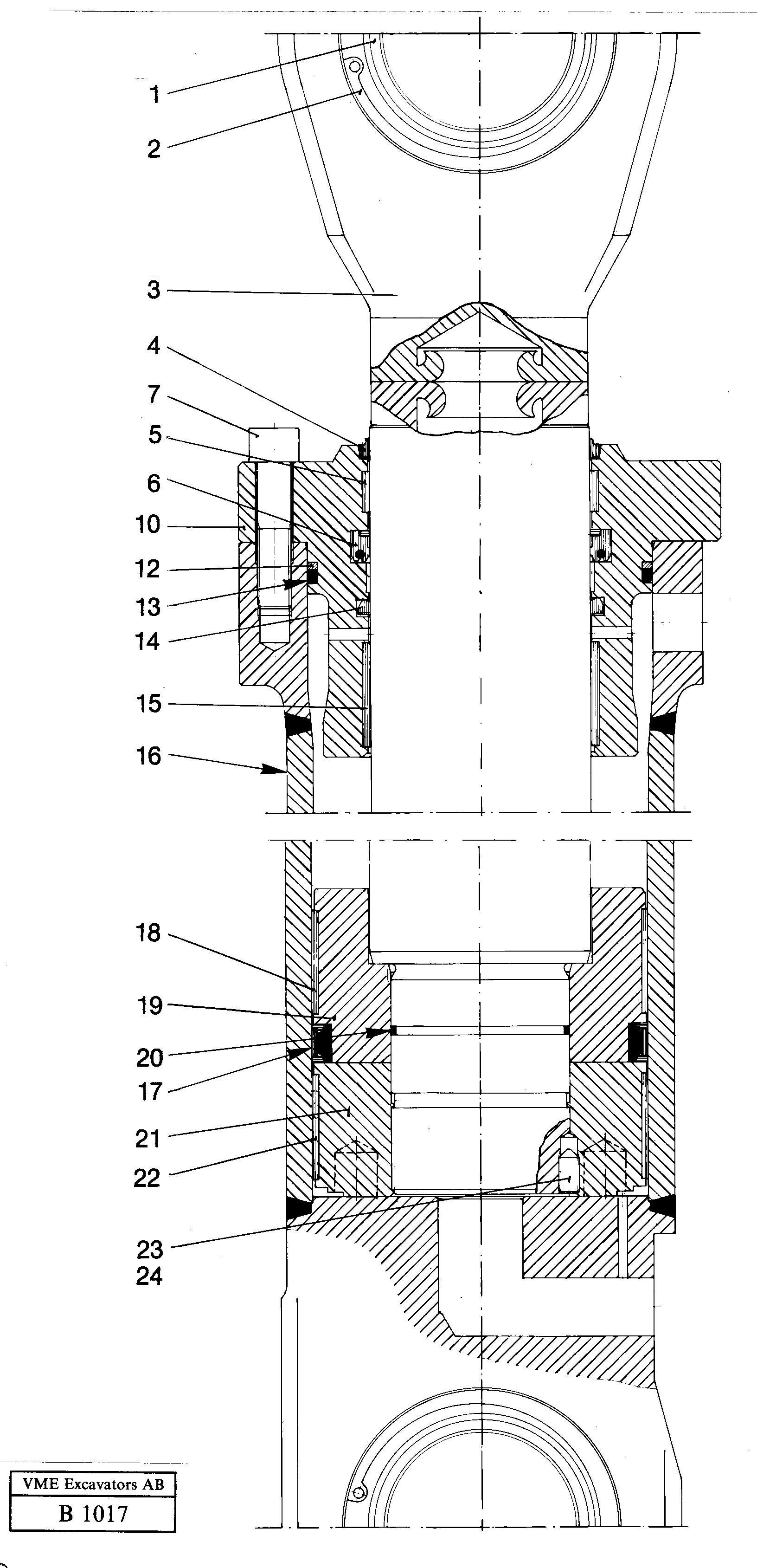 Boom cylinder — volvo parts diagram