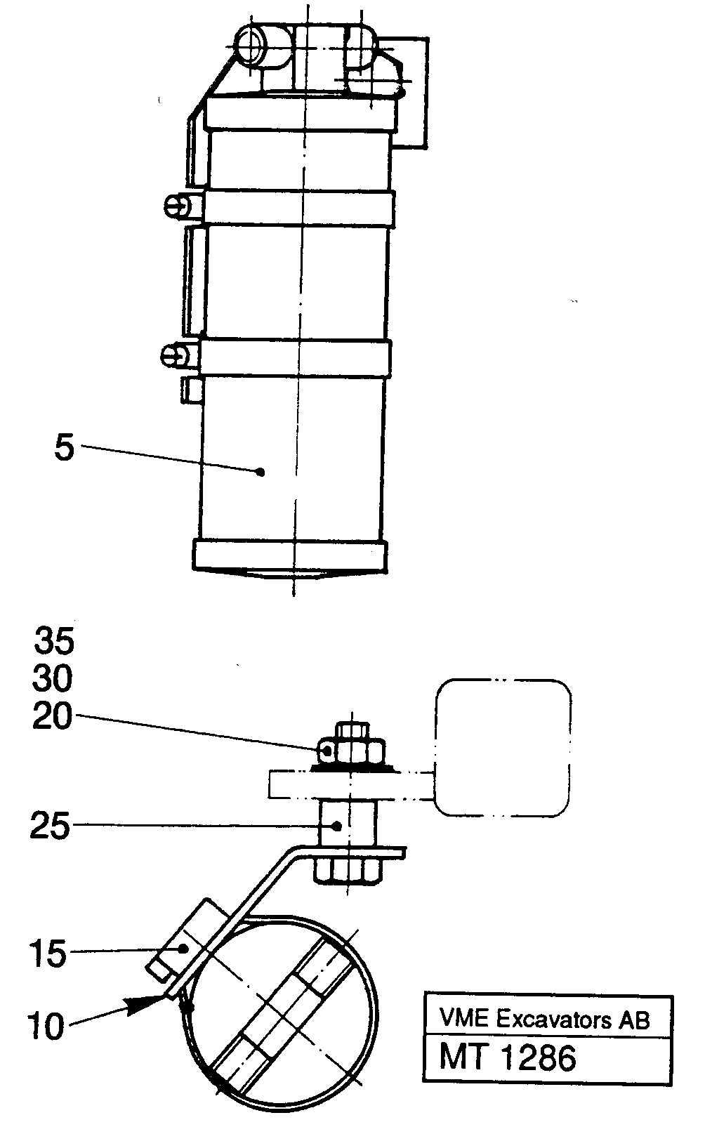 Drying filter installation — volvo parts diagram