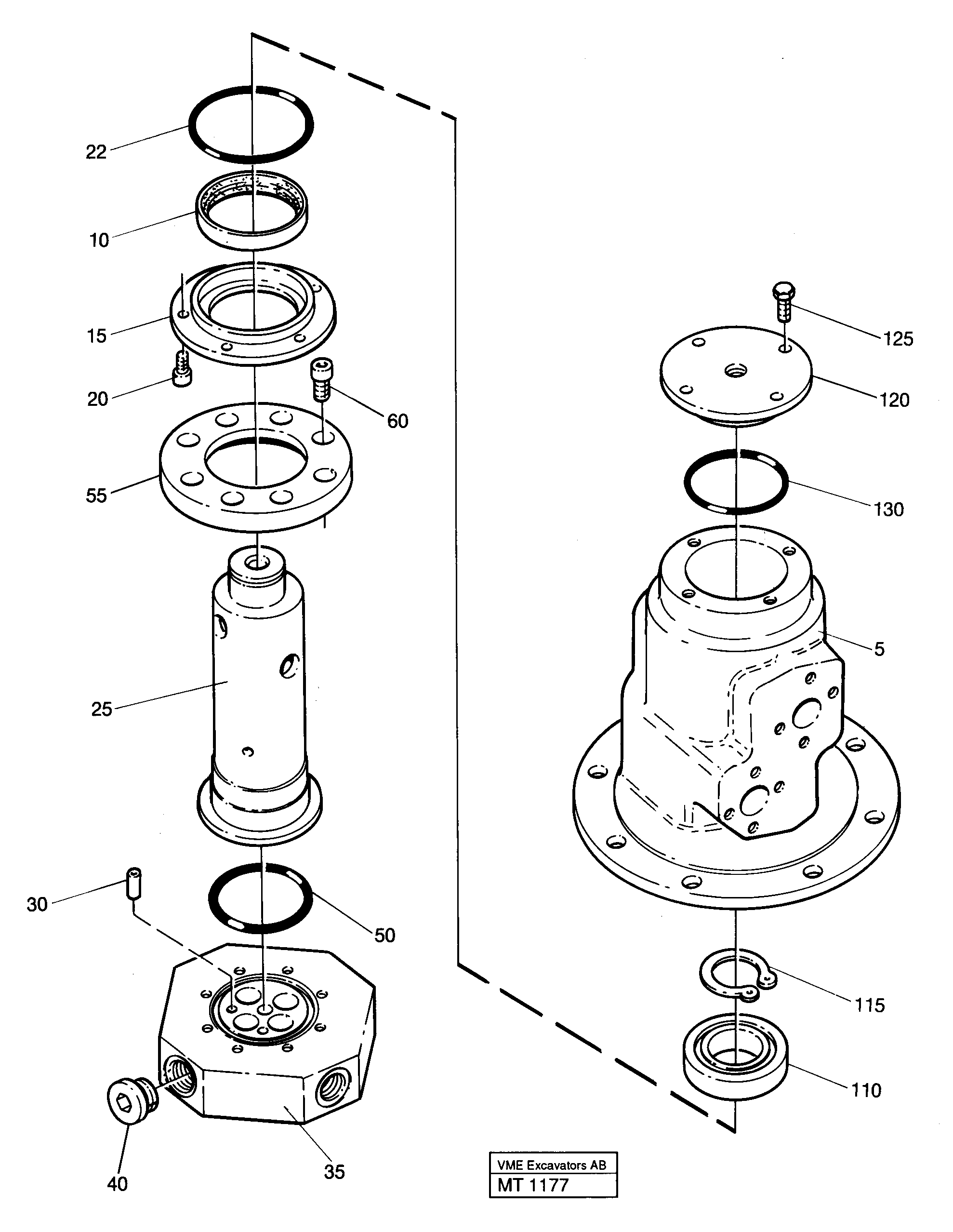 Turning joint — volvo parts diagram