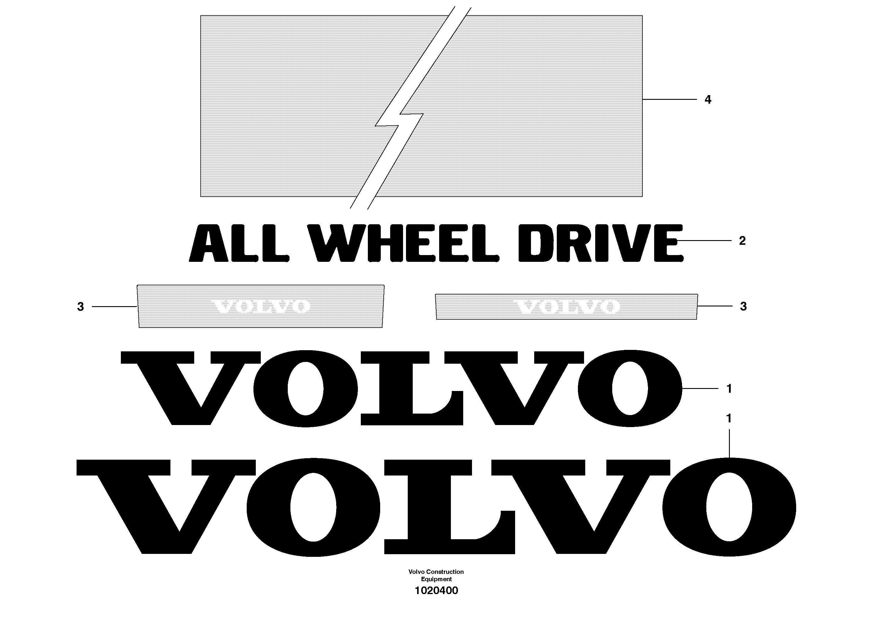 Decals — volvo parts diagram