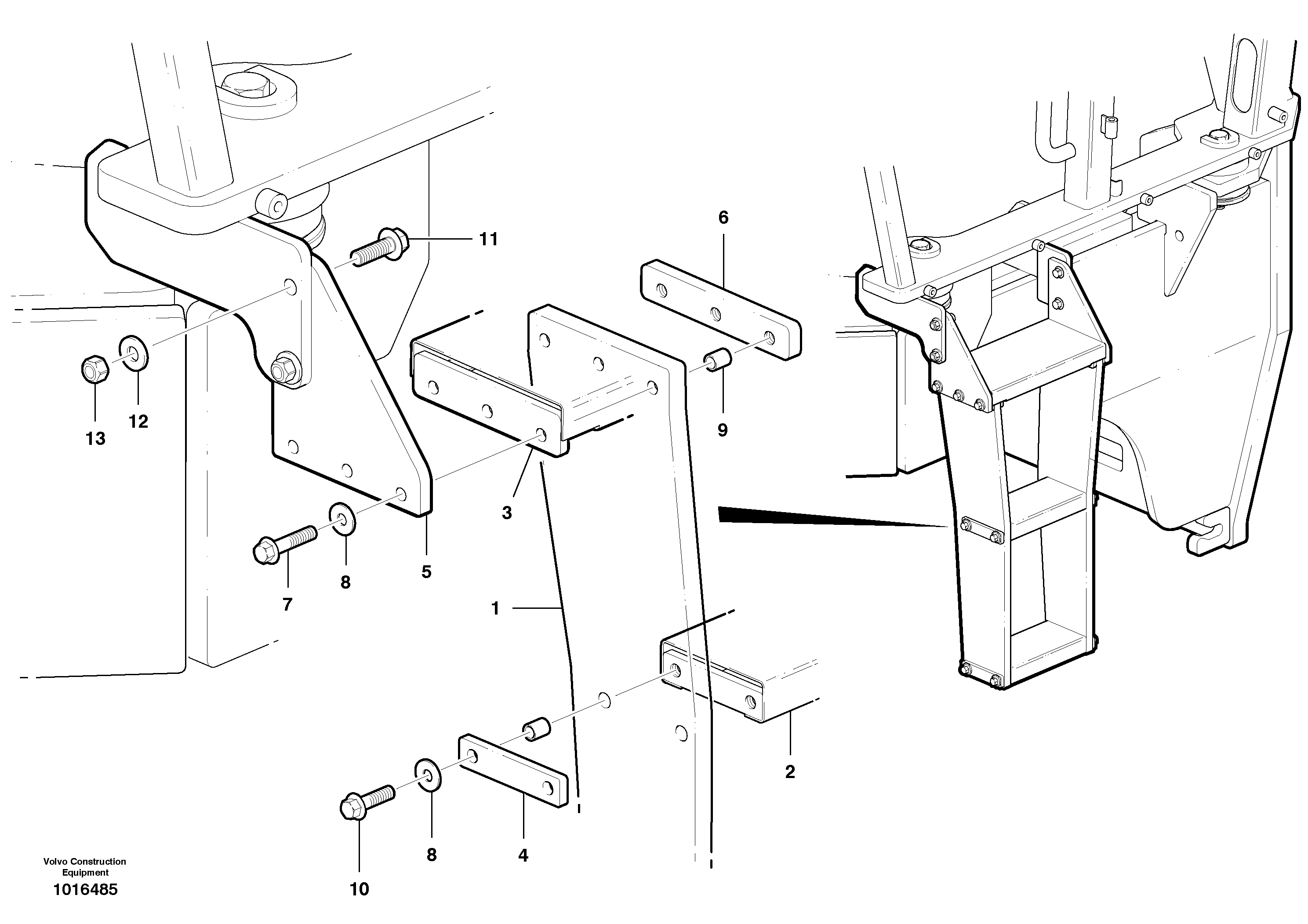 Cab step — volvo parts diagram