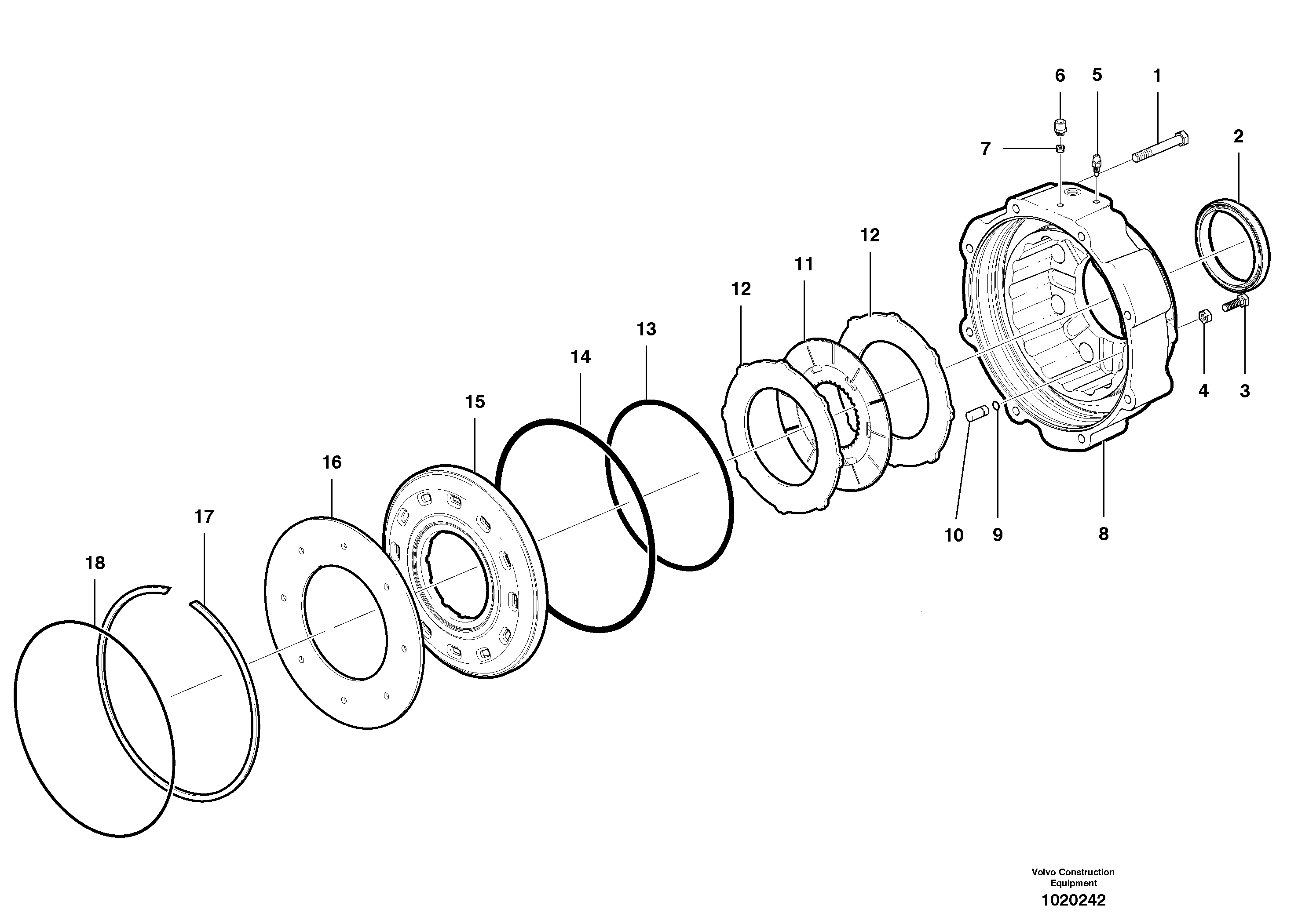 Parking brake — volvo parts diagram