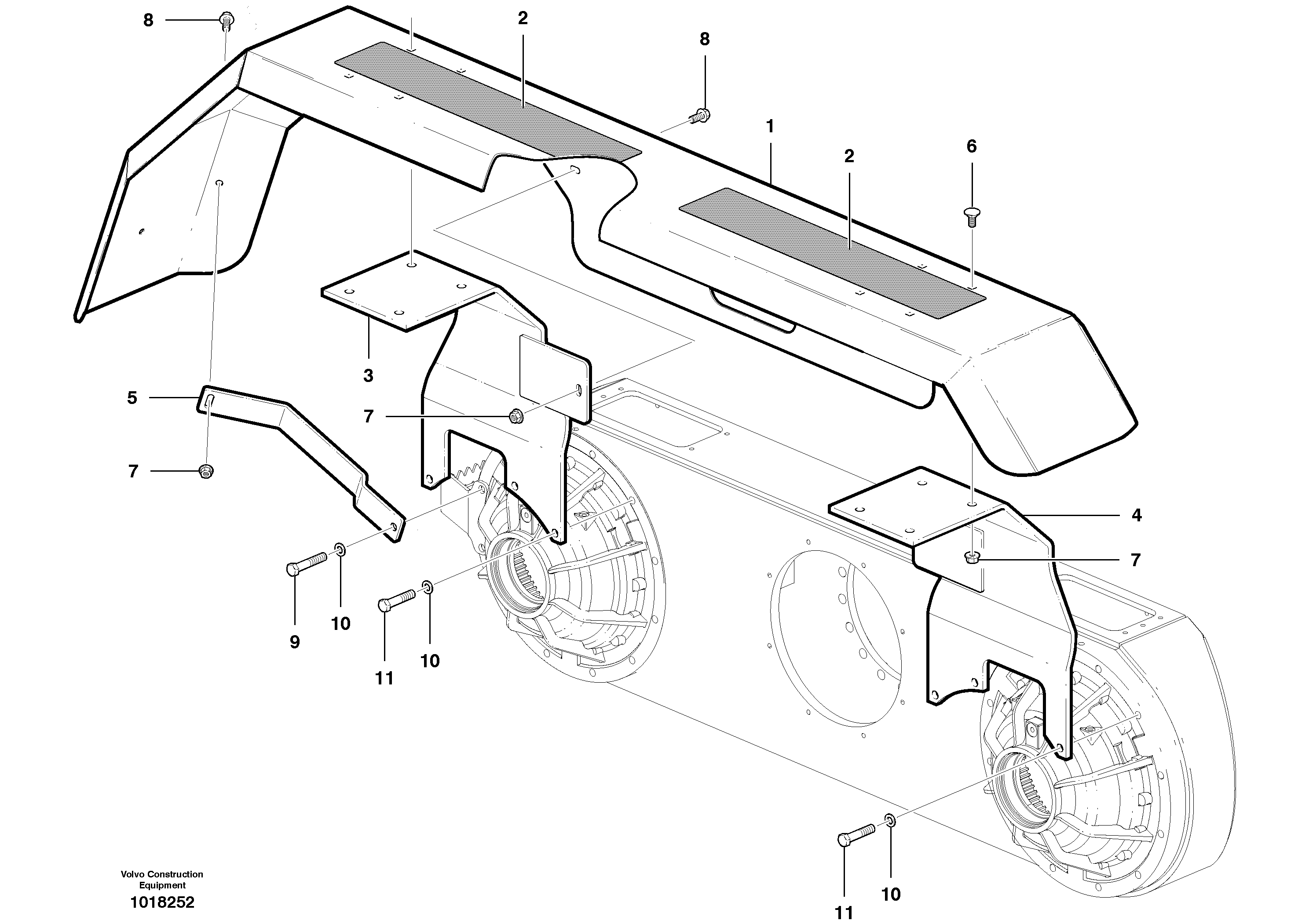 Fender, rear — volvo parts diagram