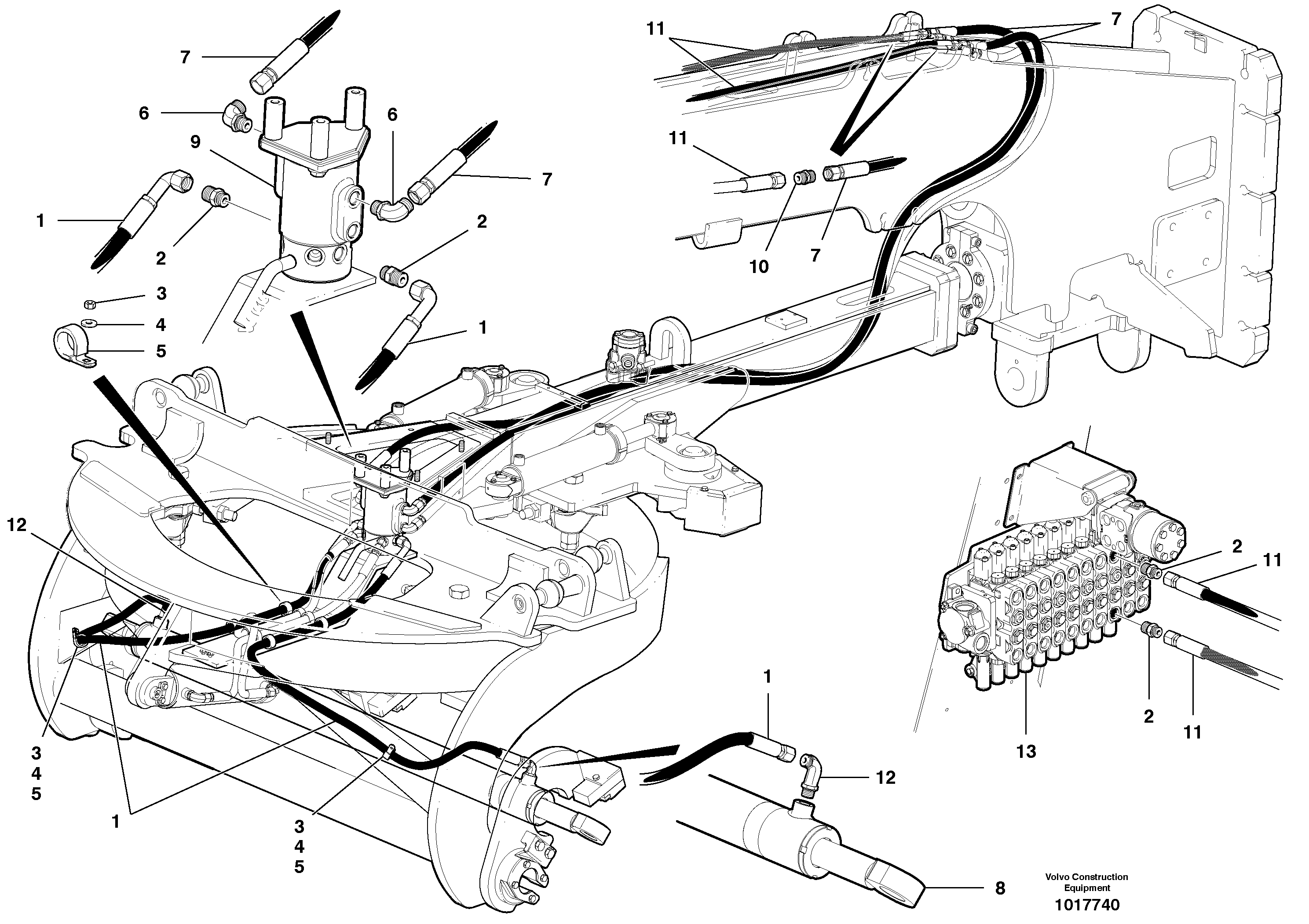 Slide shift circuit  MODEL G930 — volvo parts diagram