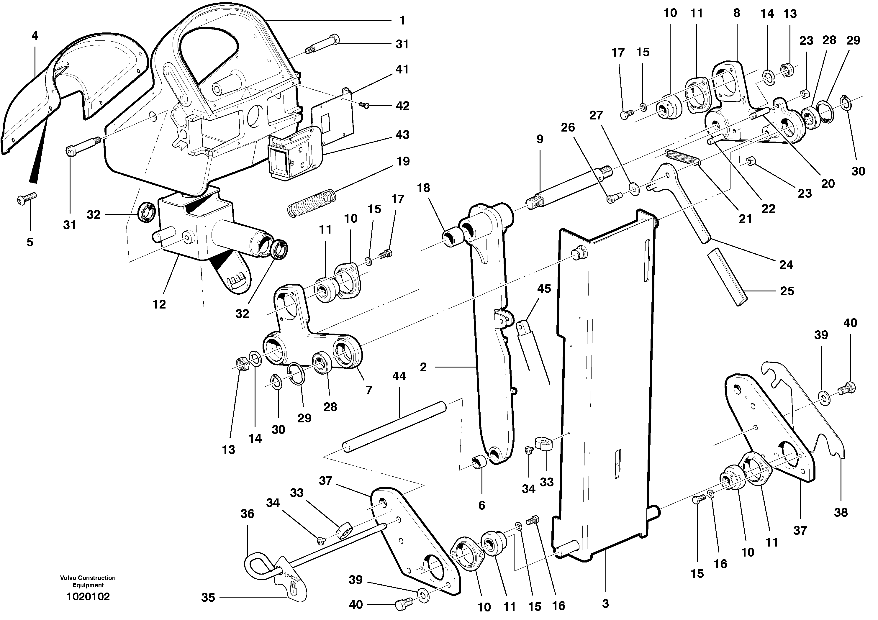 Control head assembly — volvo parts diagram