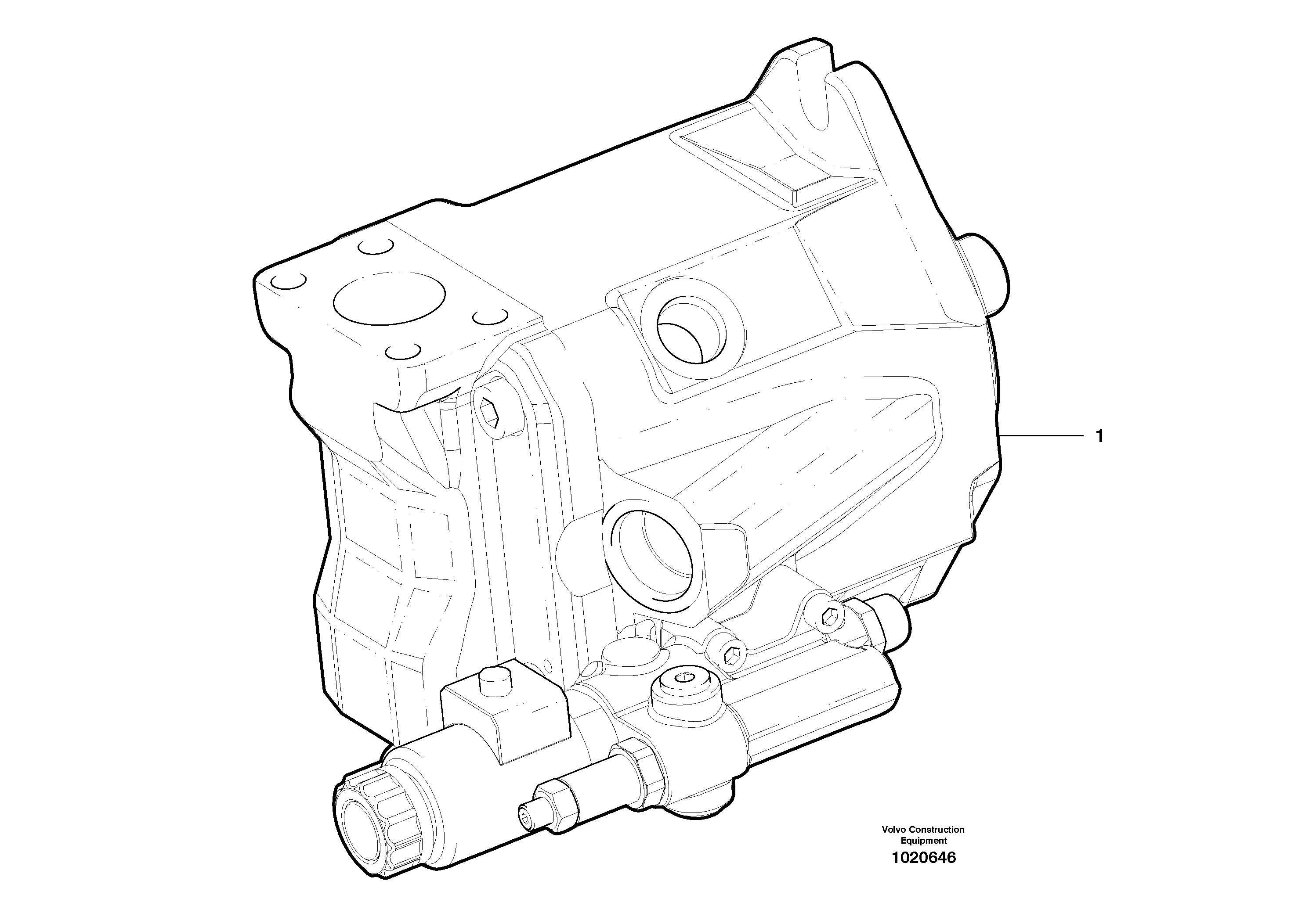 Fan drive hydraulic pump — volvo parts diagram