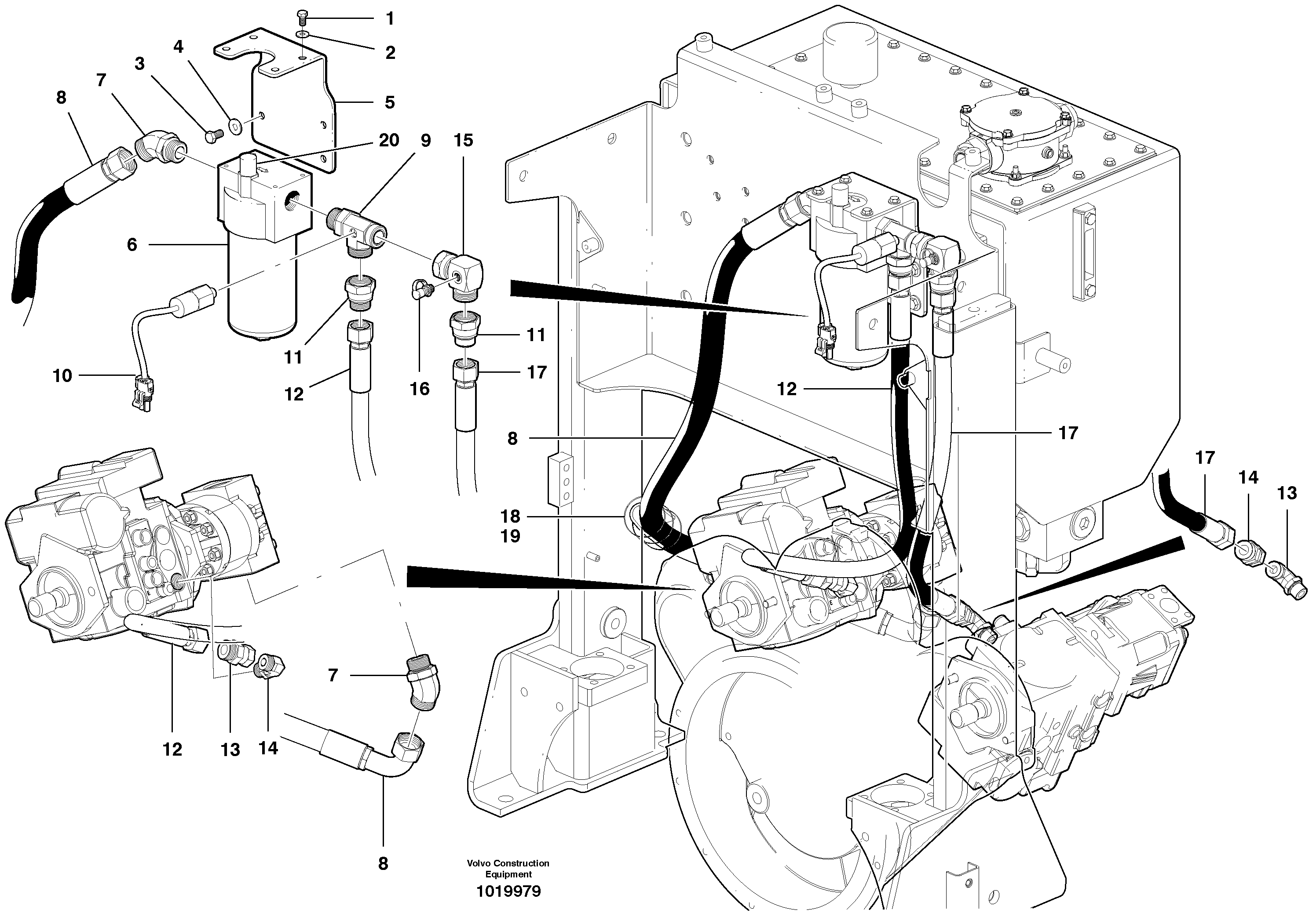 Charge Pressure Filter Hydraulic Circuit - Awd — volvo parts diagram