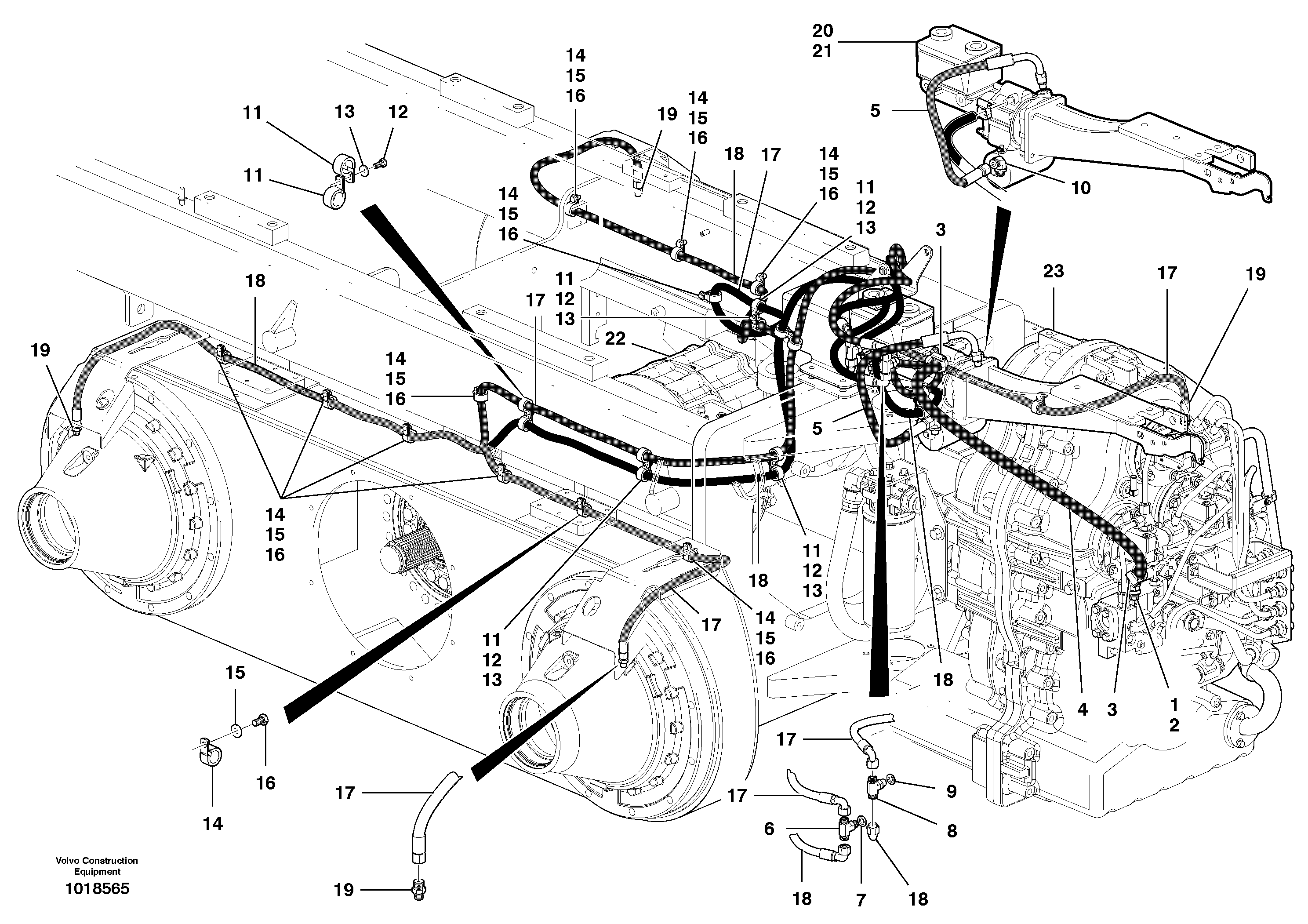 Brake circuit — volvo parts diagram