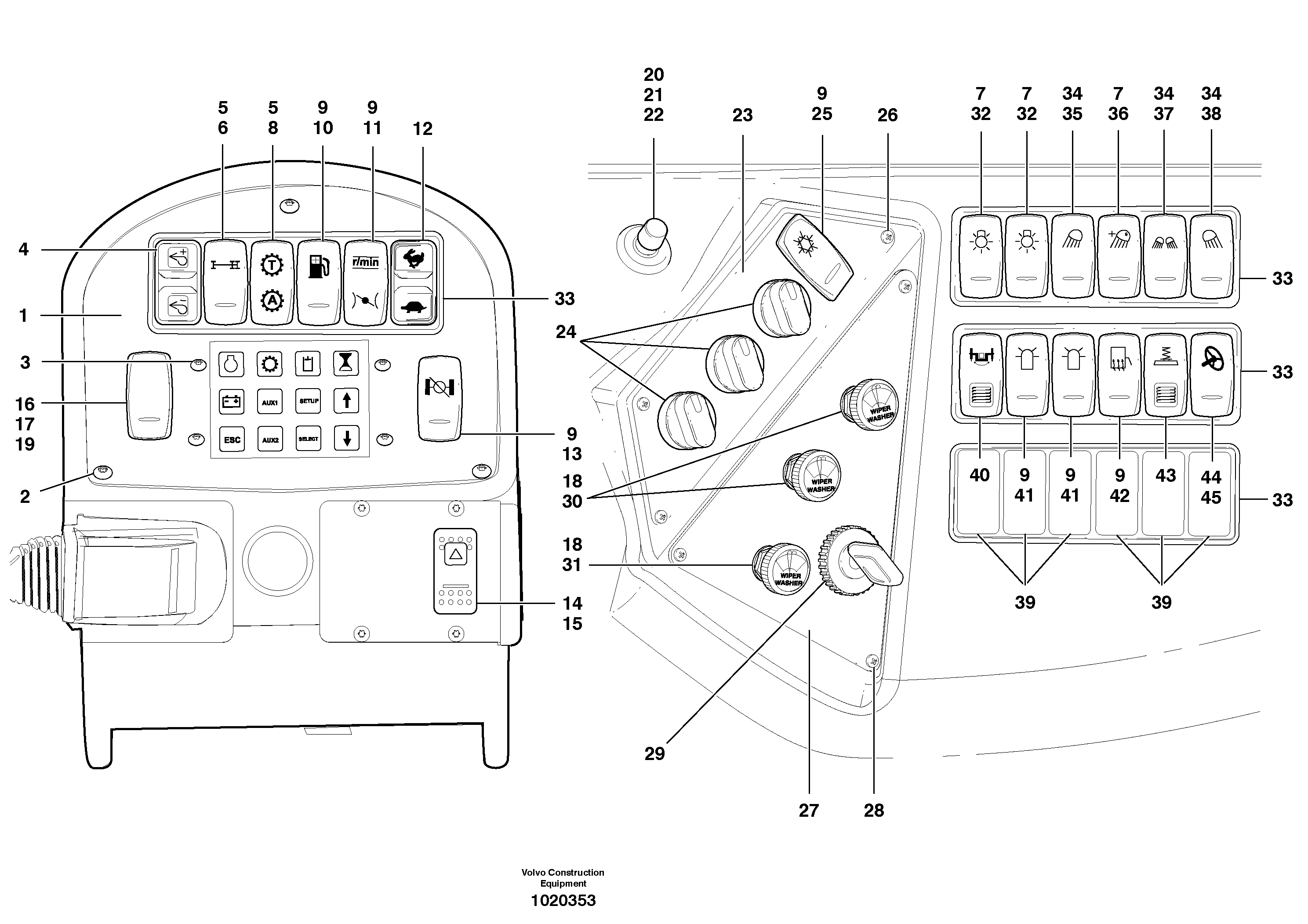 Switches — volvo parts diagram