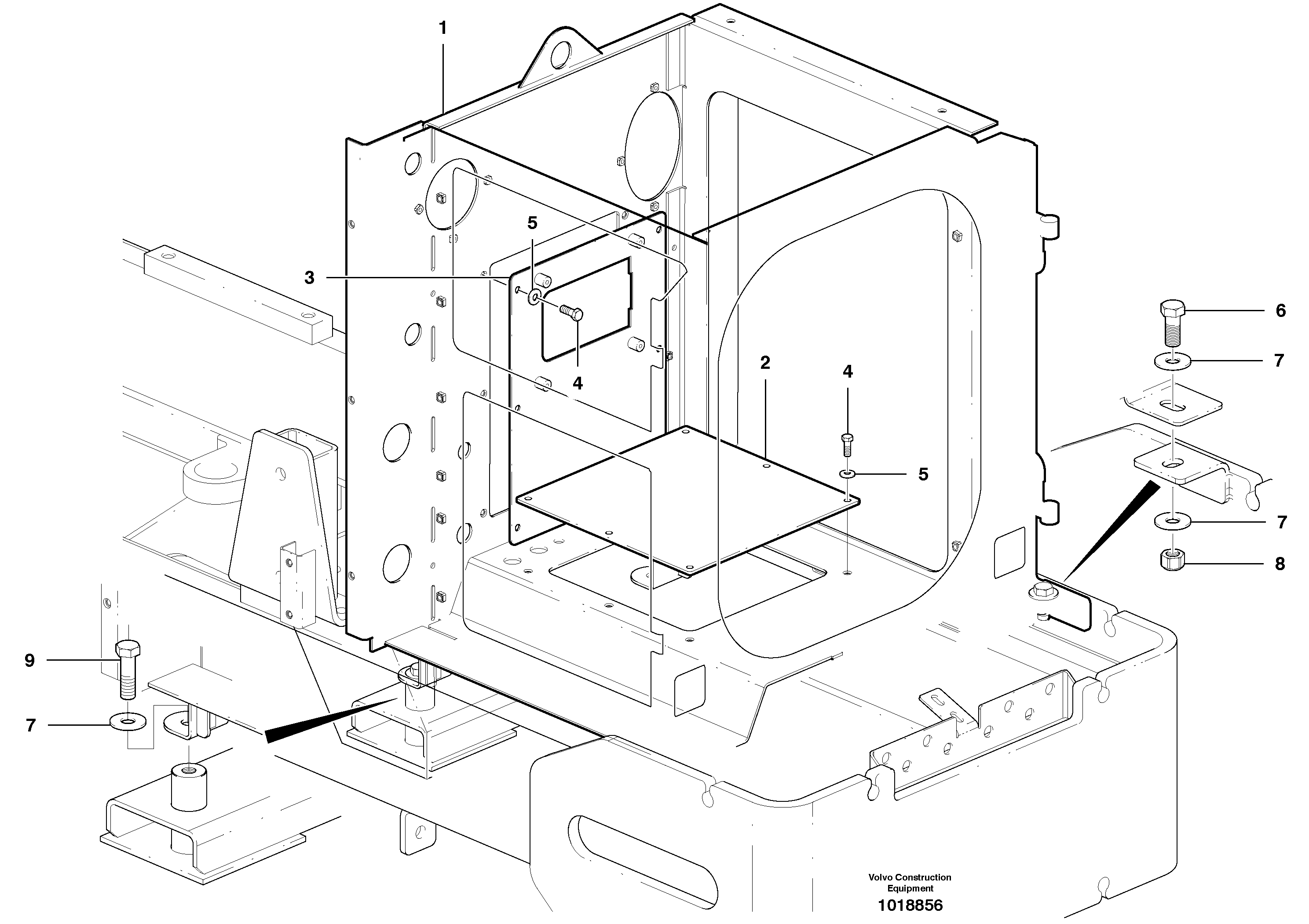 Radiator Housing - D7 — volvo parts diagram