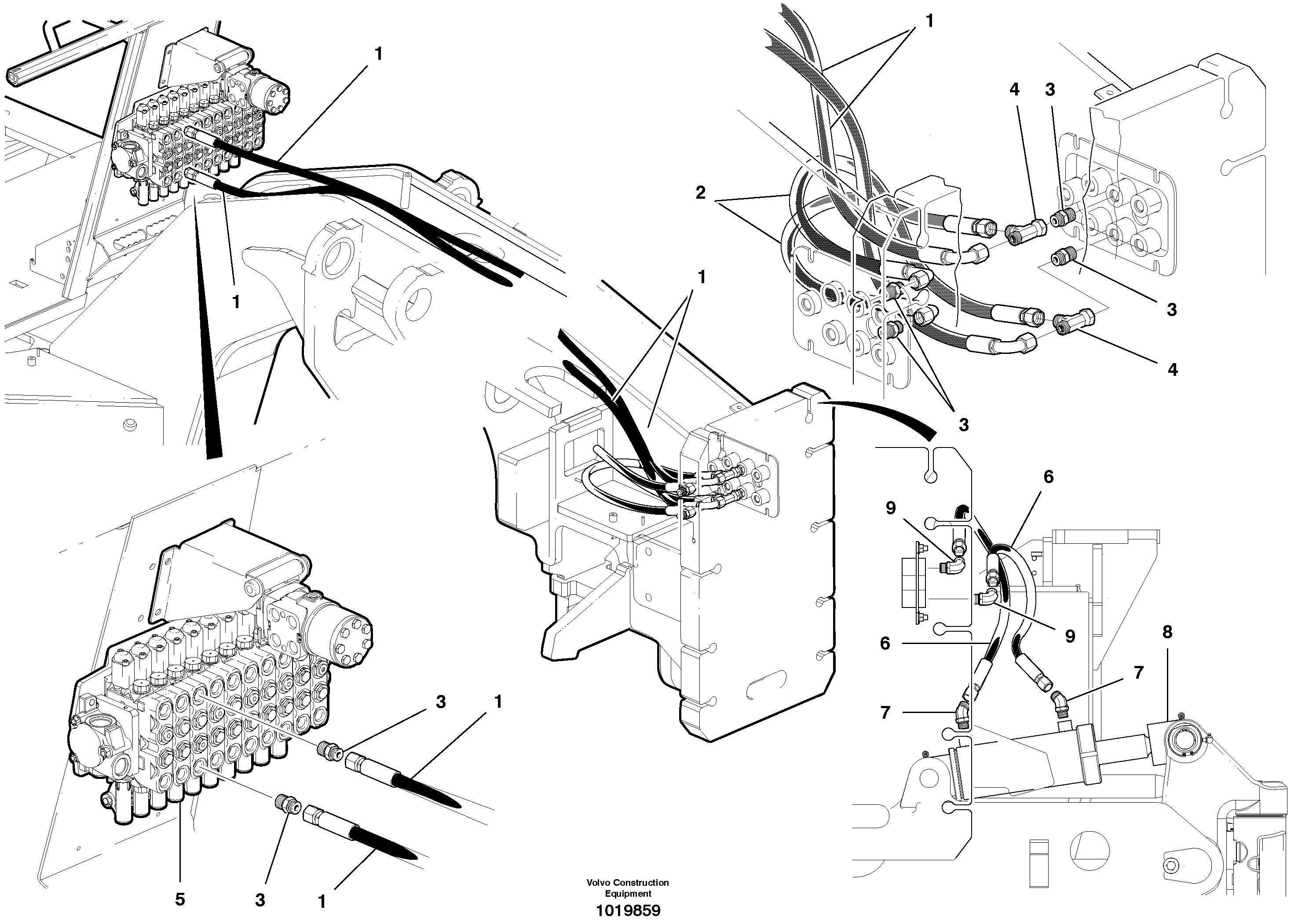 Dual wheel lean circuit - D9 — volvo parts diagram