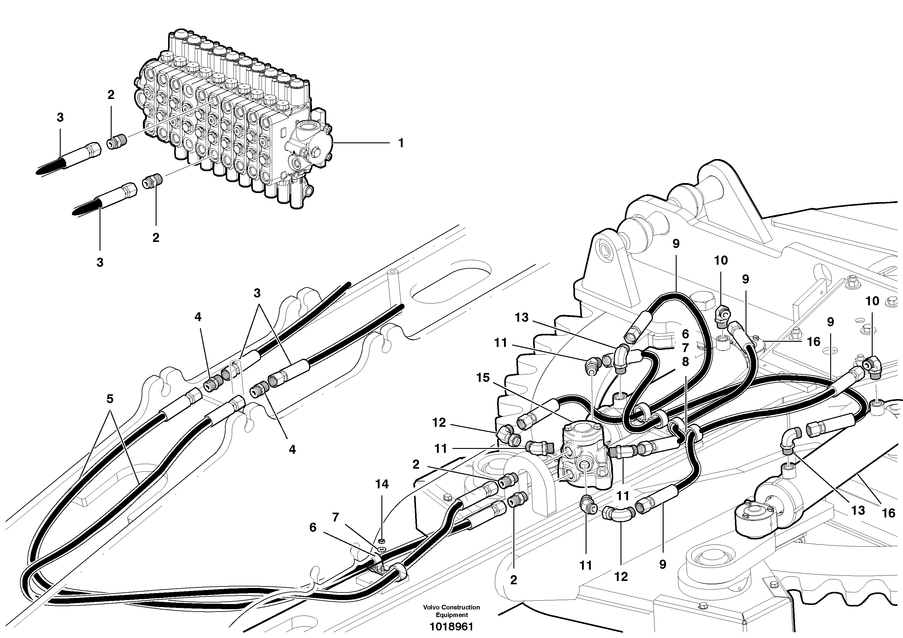 Circle turn circuit — volvo parts diagram