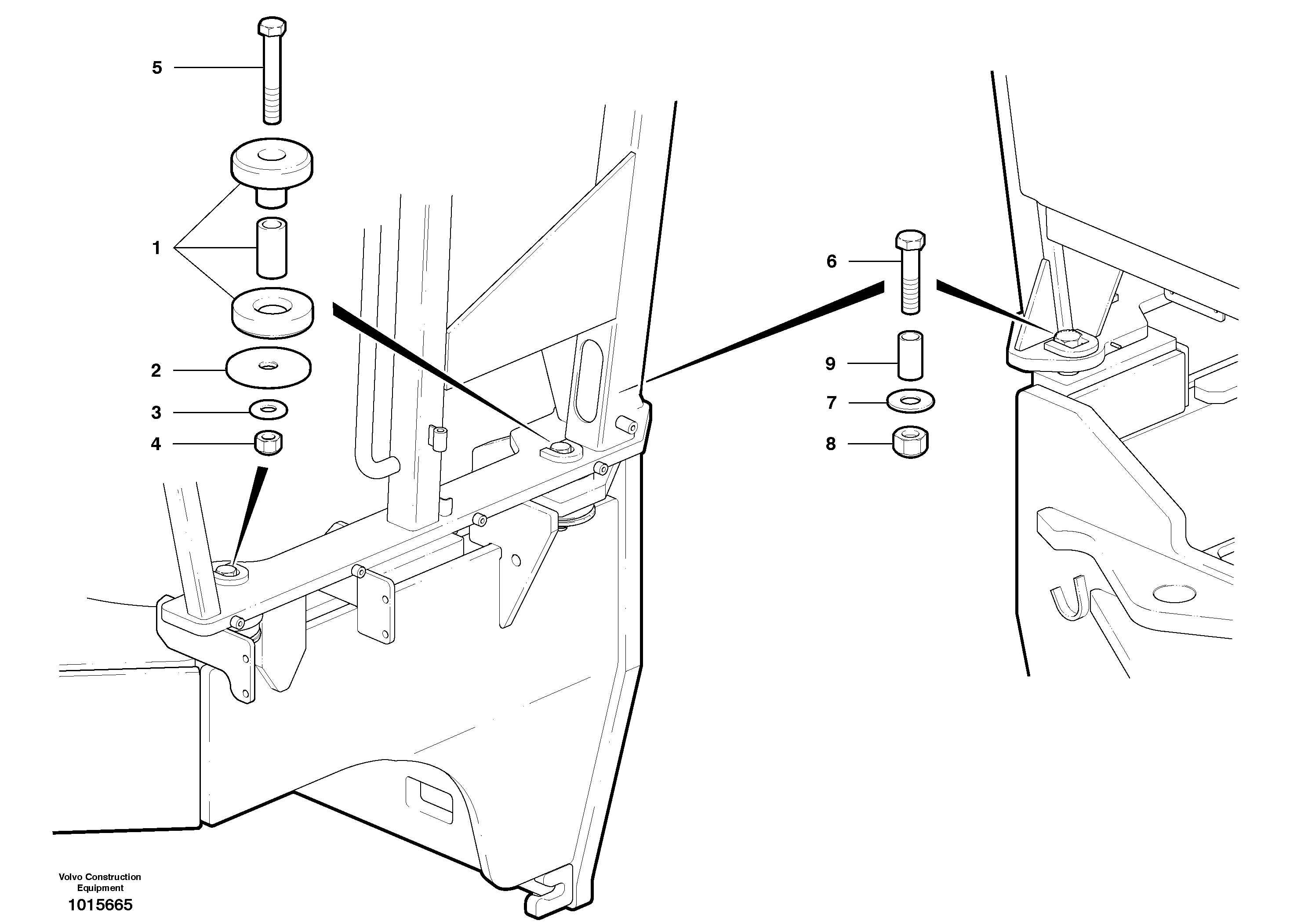 Cab mounts — volvo parts diagram