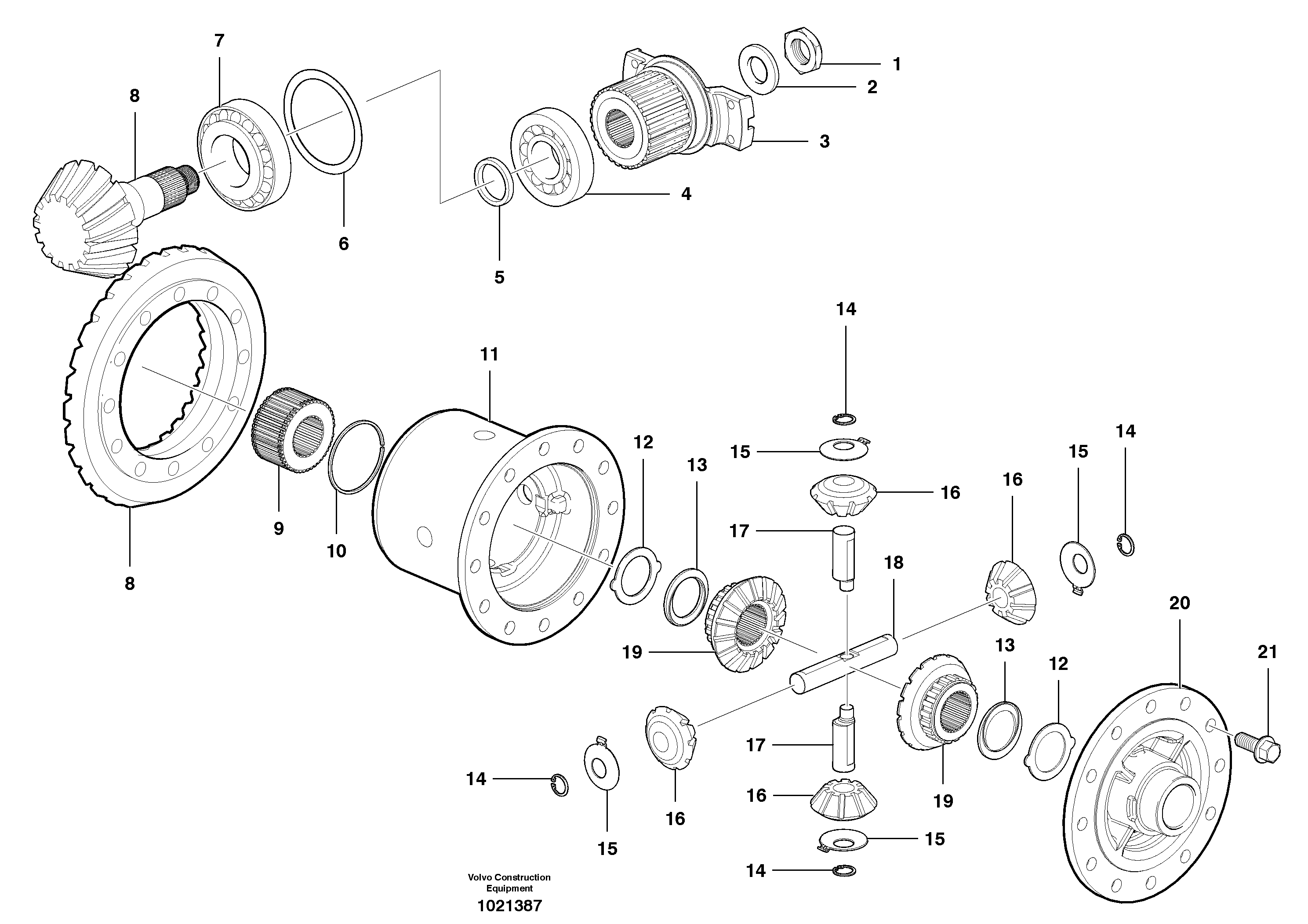 Final Drive  G970-G990 — volvo parts diagram