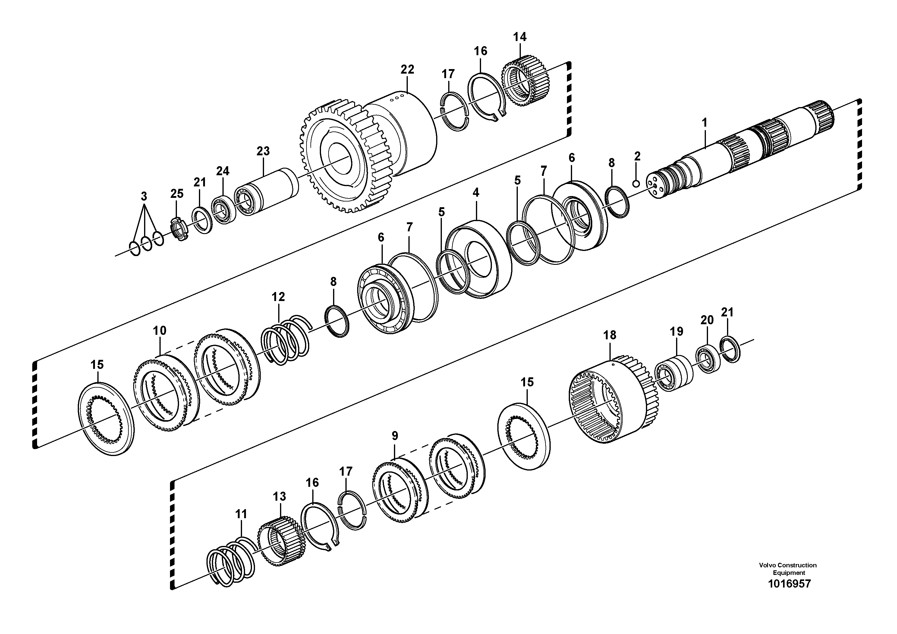 Hydraulic connection — volvo parts diagram
