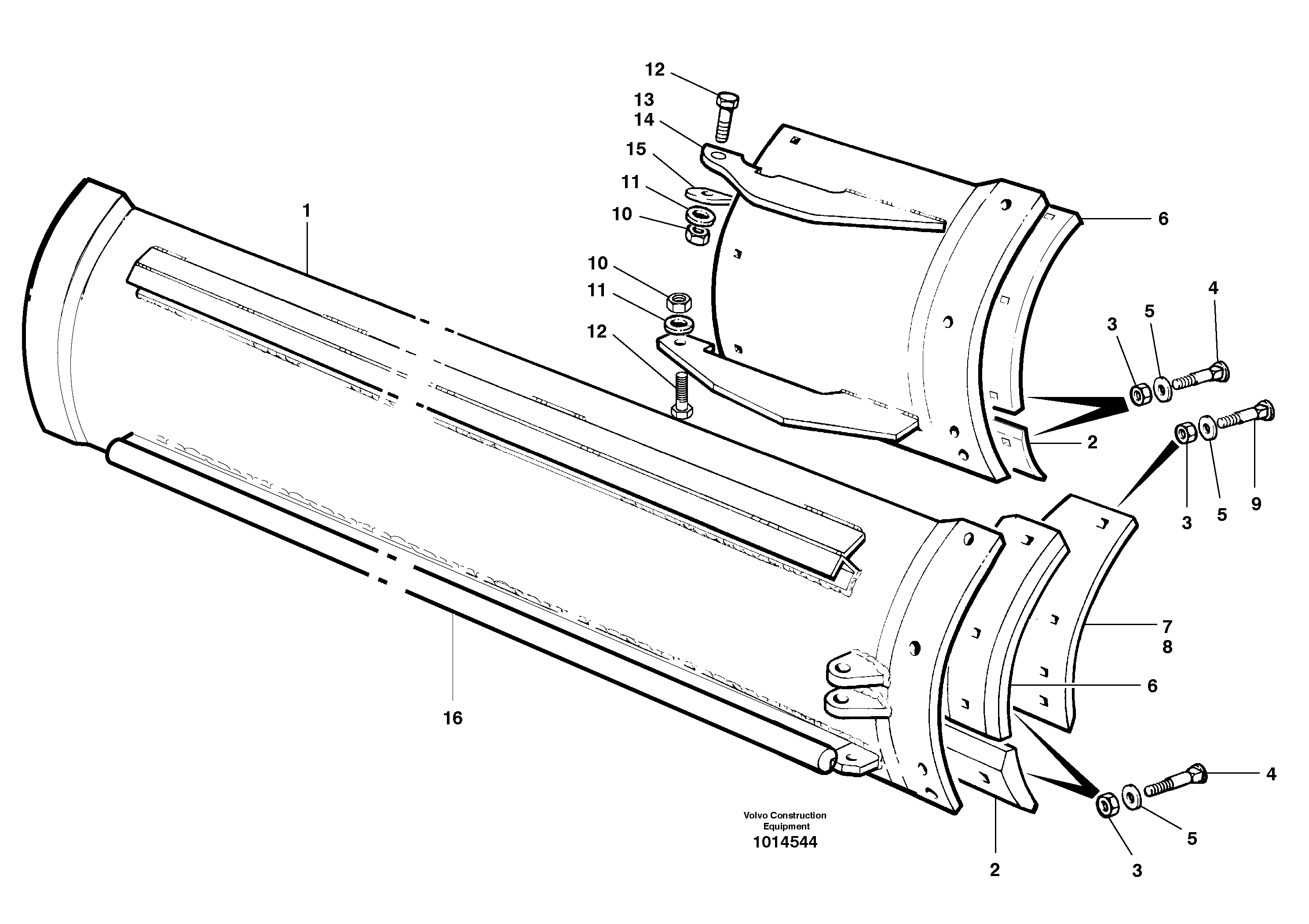 Moldboards  MODEL G930 - G976 — volvo parts diagram