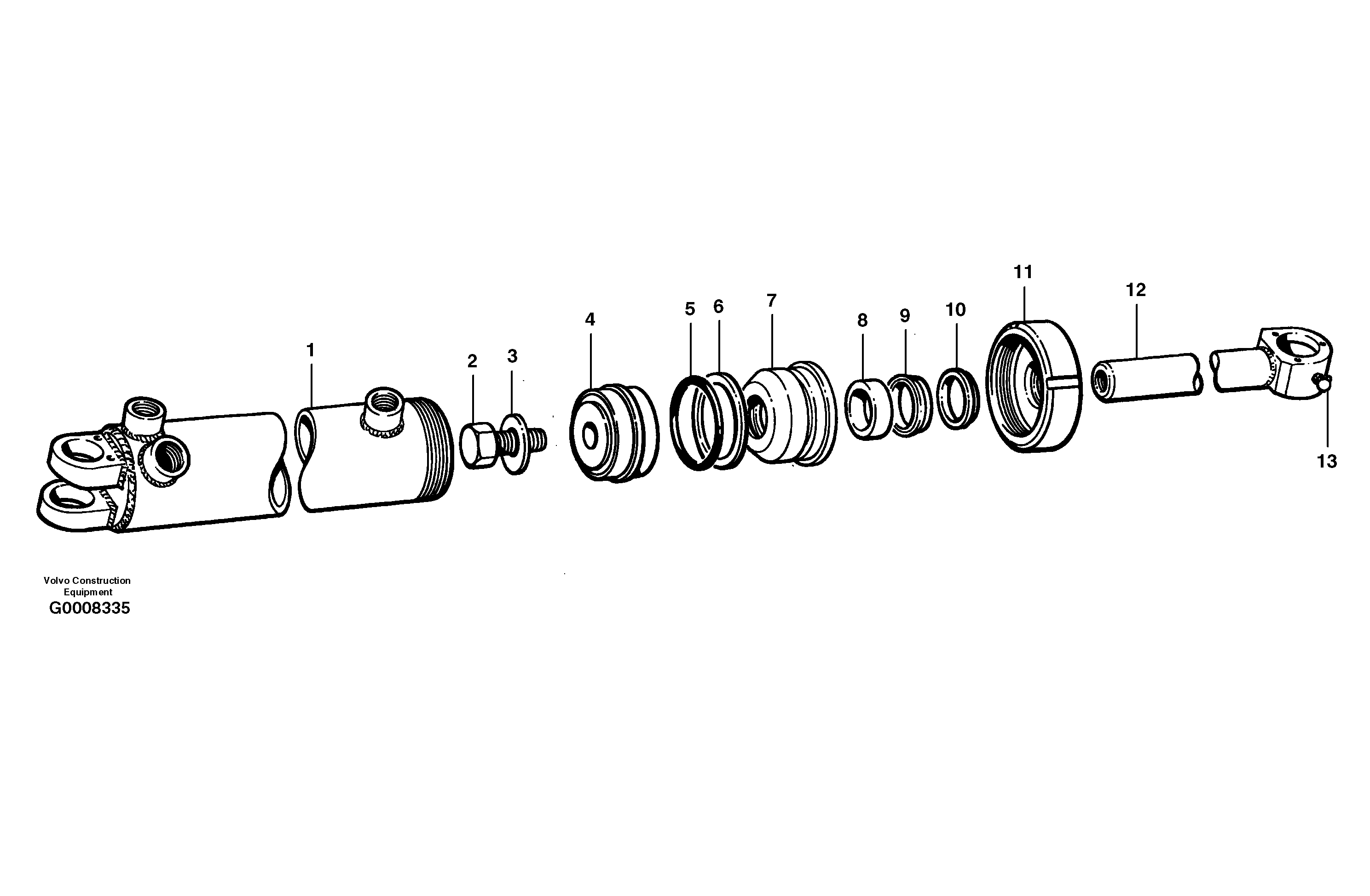 Steering cylinders — volvo parts diagram