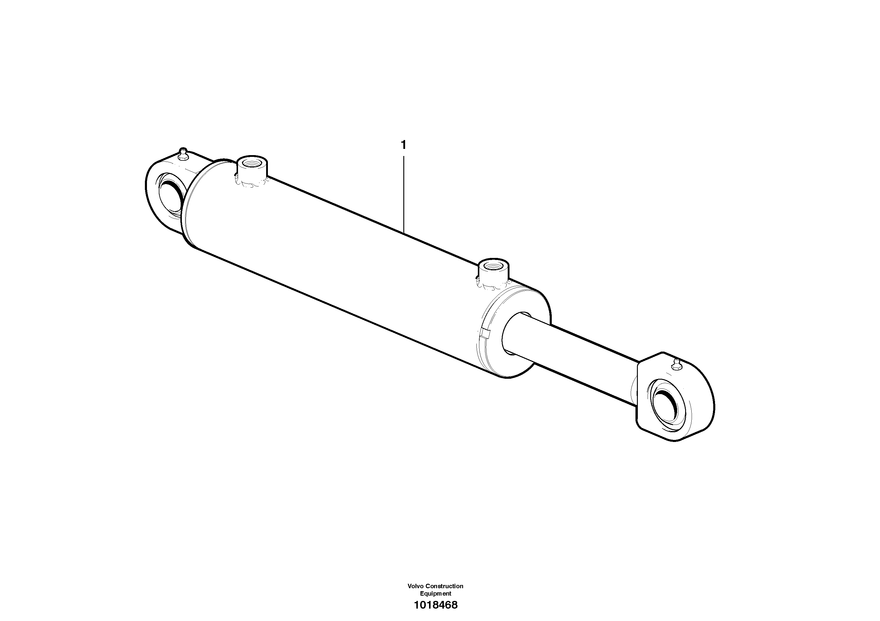 Attaching Frame Hydraulic Cylinder — volvo parts diagram