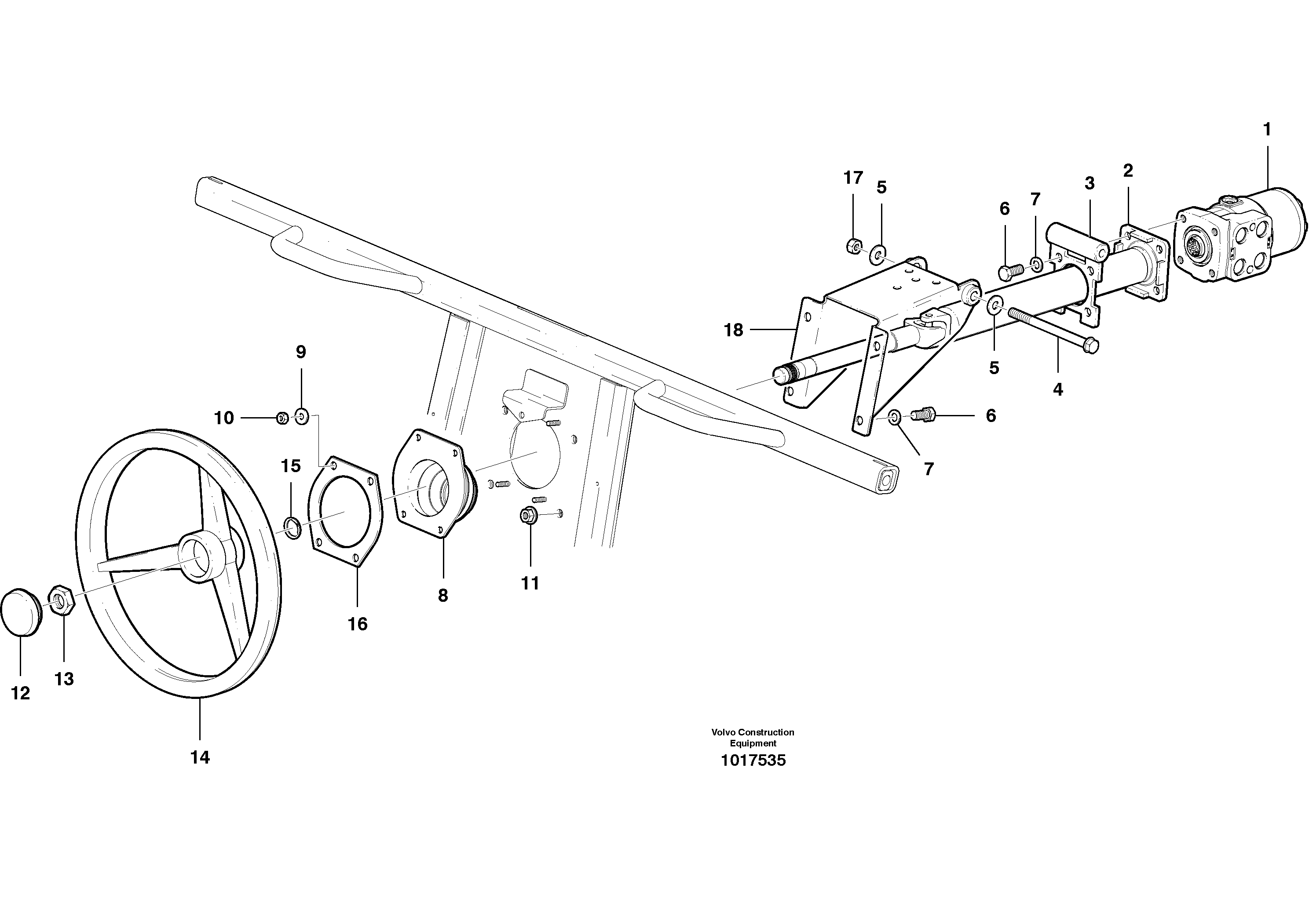 Steering column — volvo parts diagram