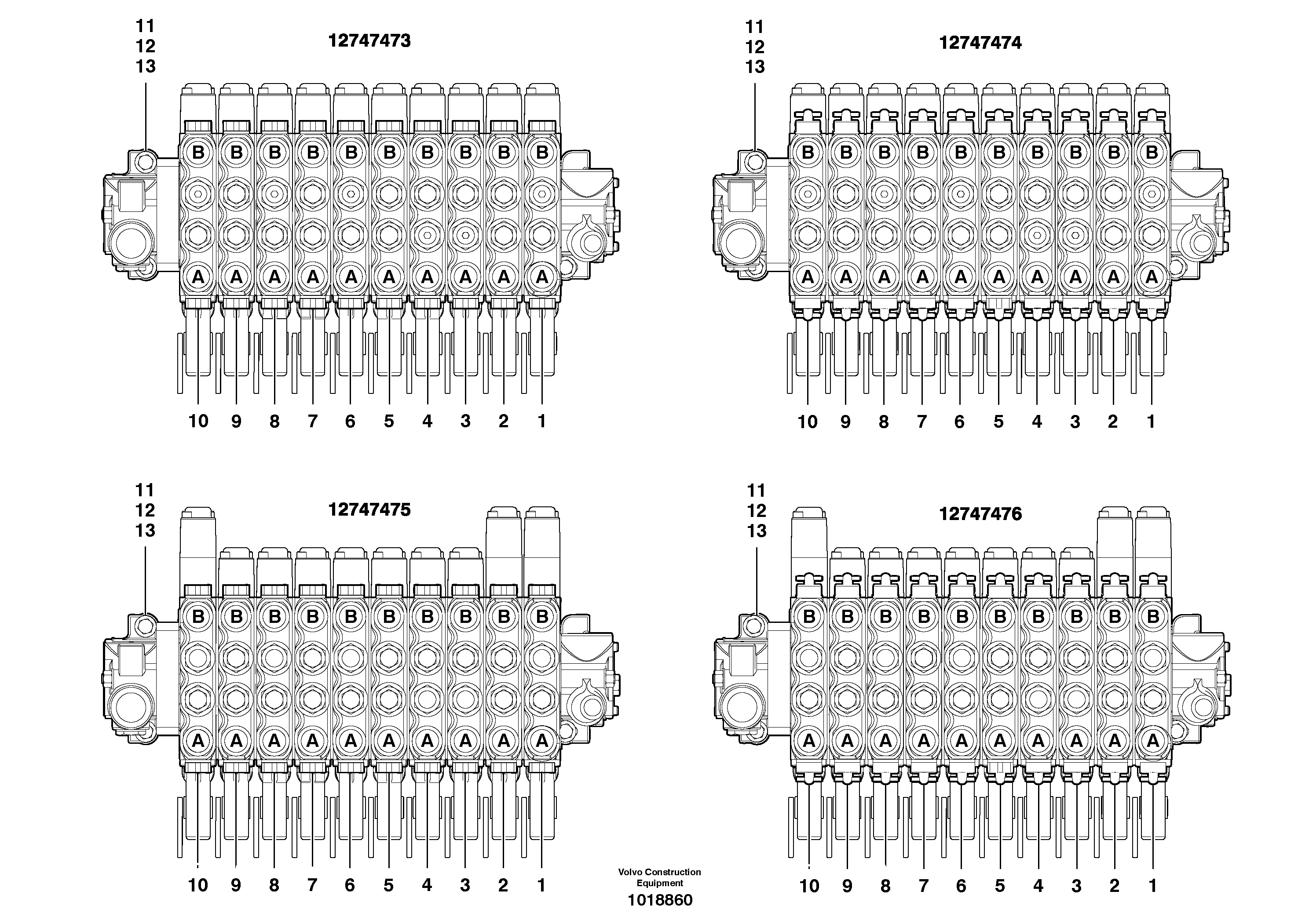 Manifold valve - D7 — volvo parts diagram