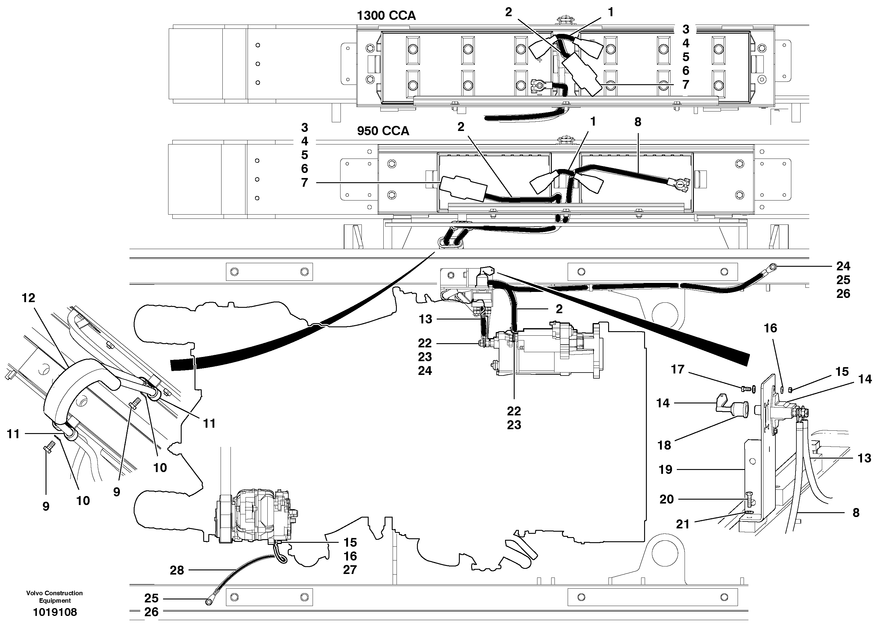 Battery Cable — volvo parts diagram