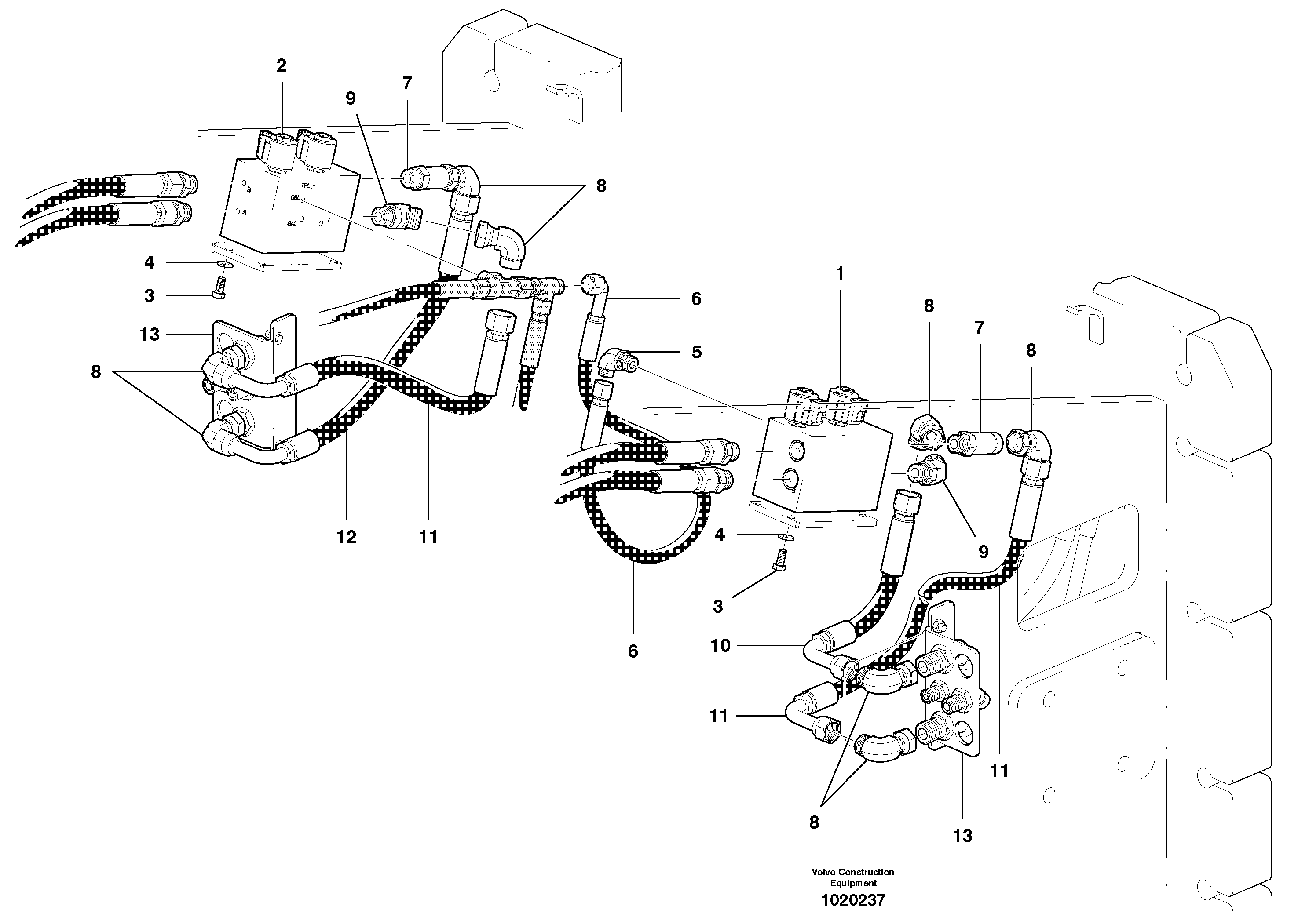 Bypass Valve Hydraulic Circuit - A W D — volvo parts diagram