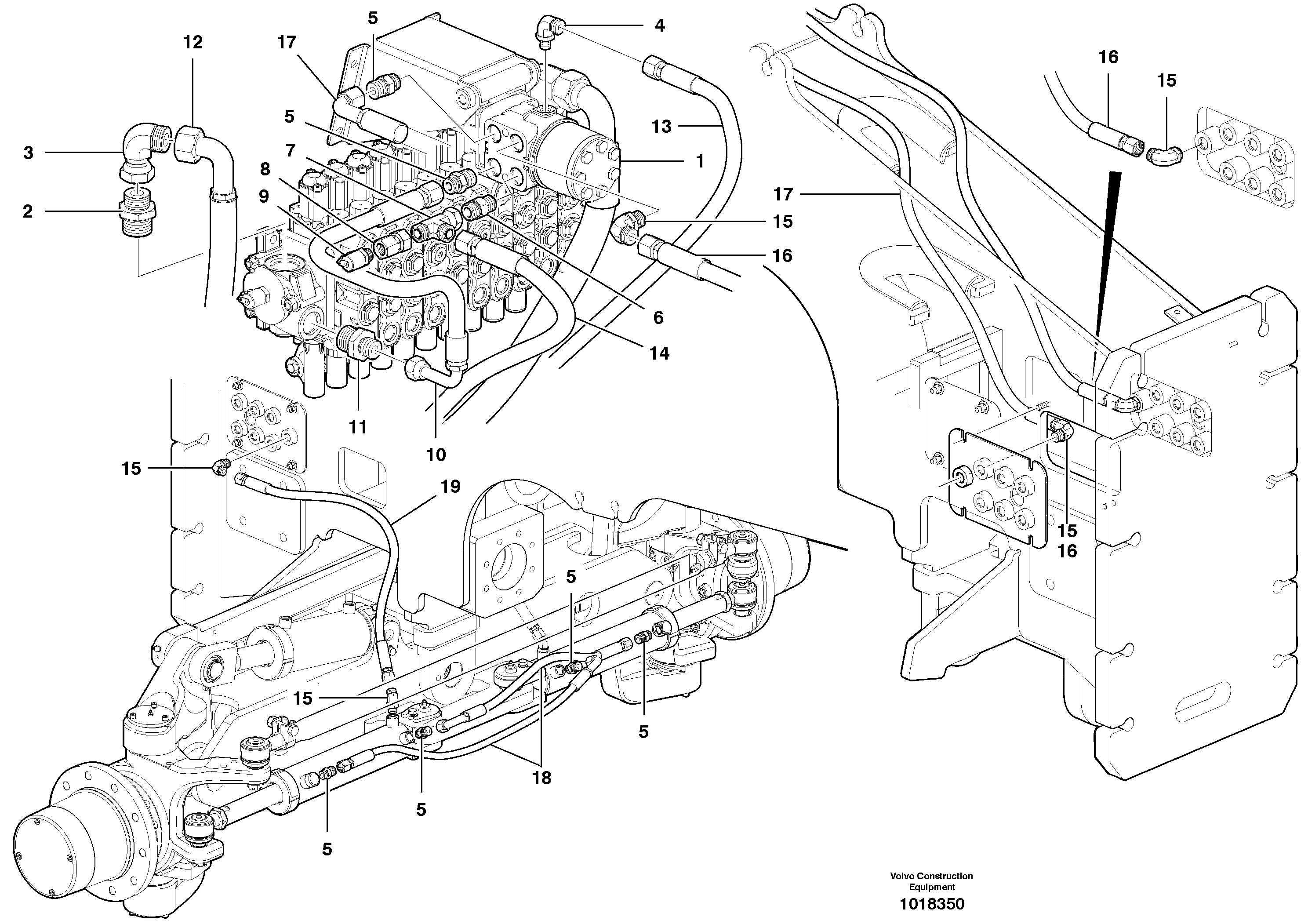 Steering circuit — volvo parts diagram