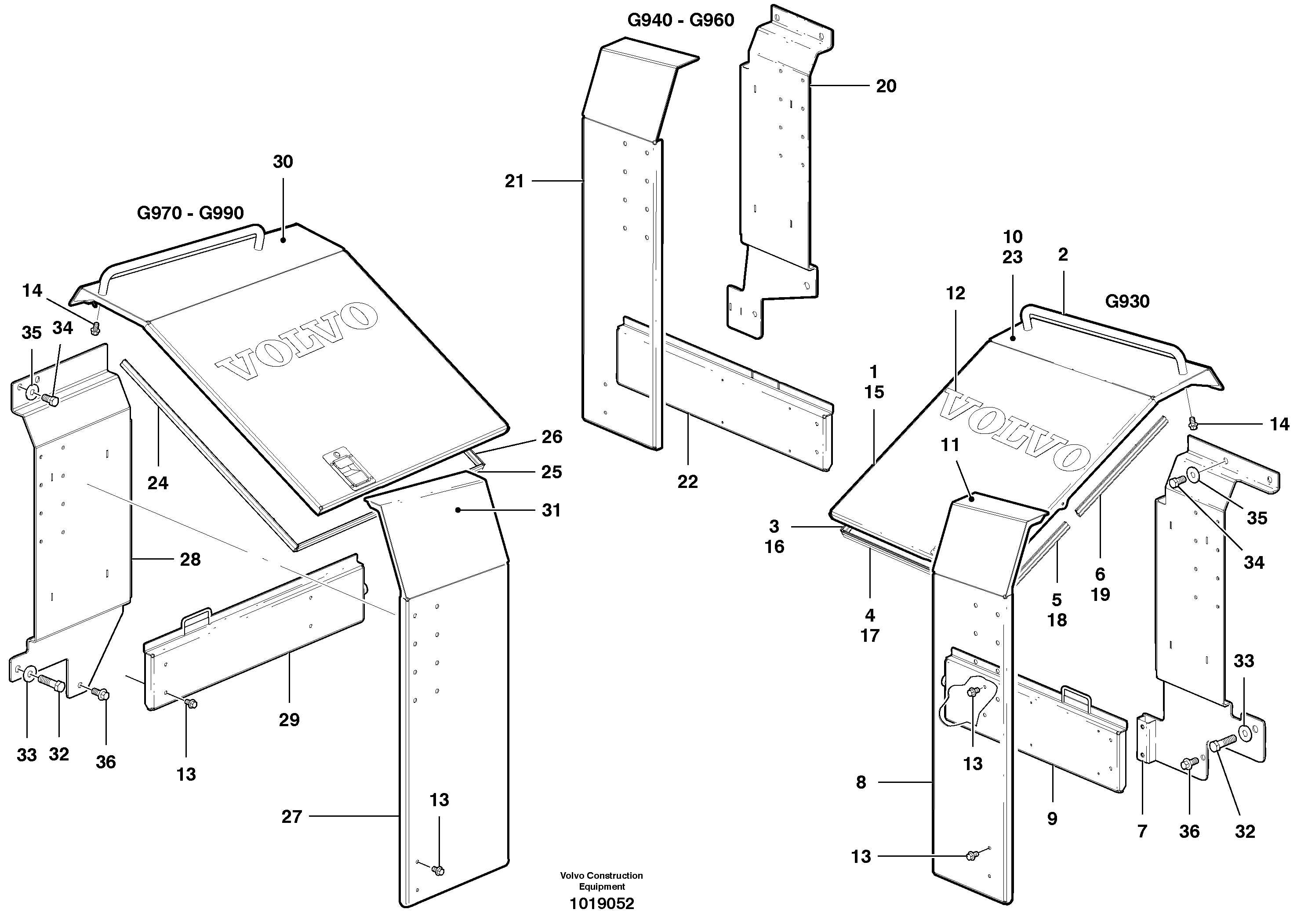 Engine Cowl With Oil-Bath — volvo parts diagram