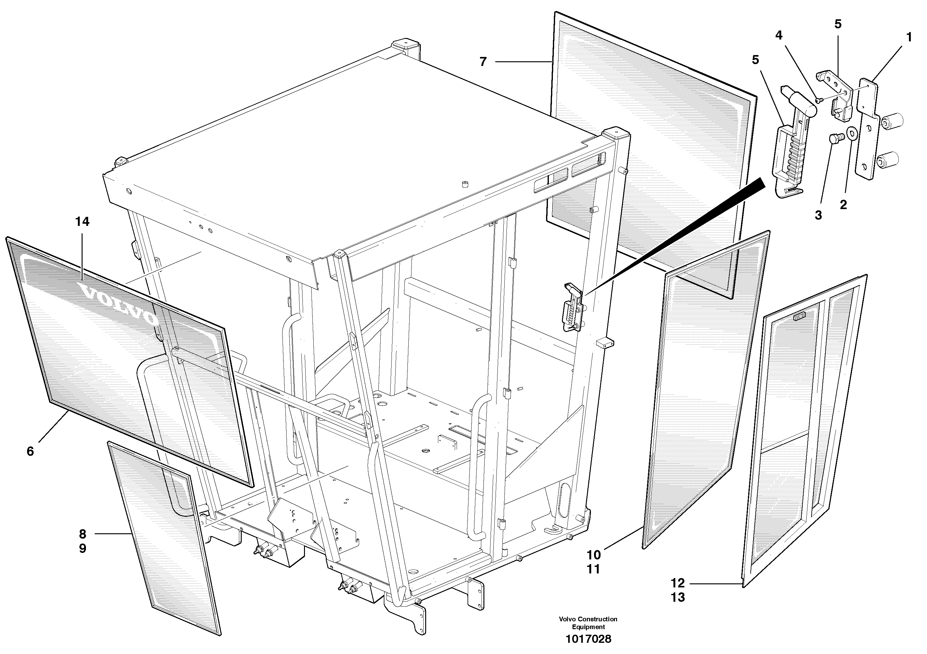 Cab Glass — volvo parts diagram