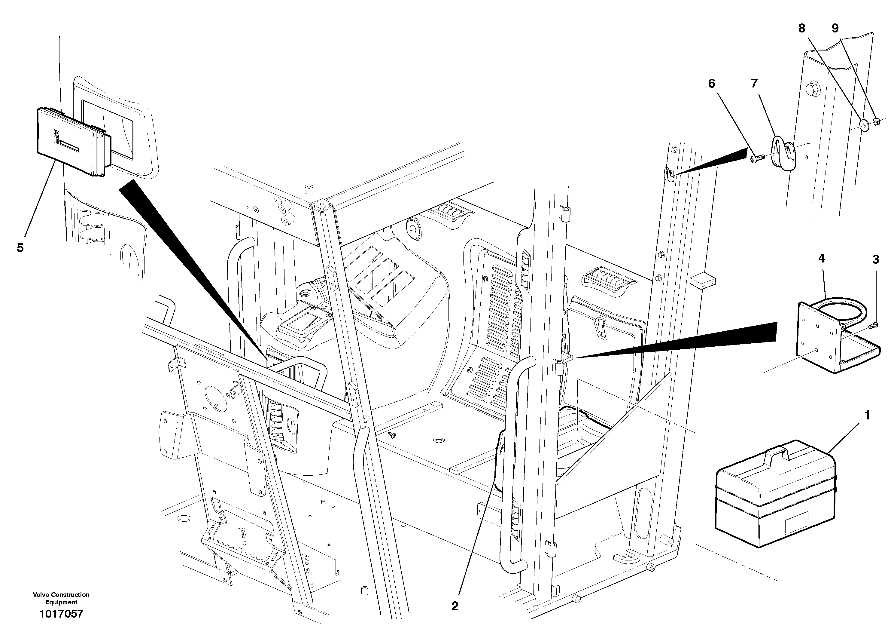 Operator comfort kit — volvo parts diagram