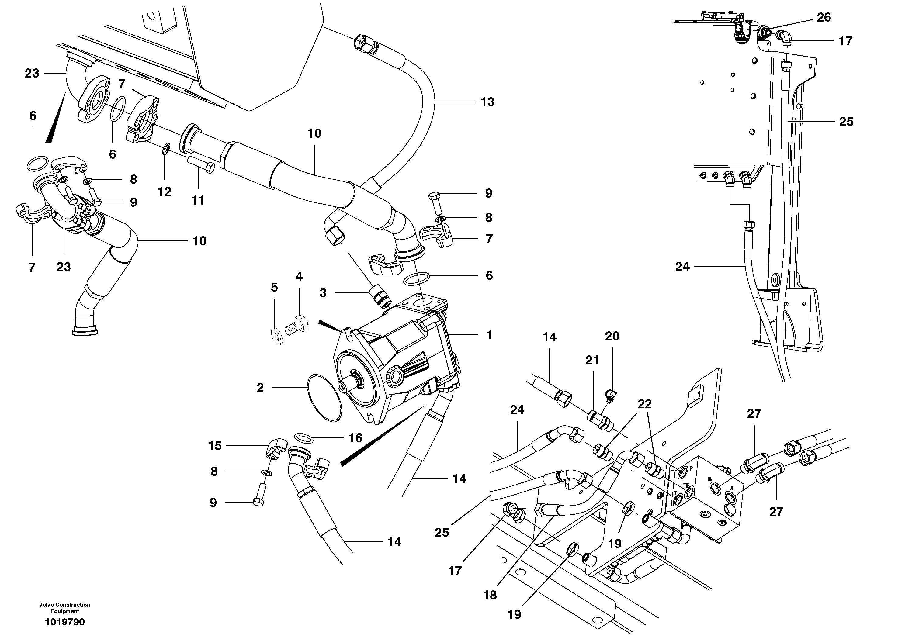 Fan circuit - front  MODEL G930, G940, G960 — volvo parts diagram