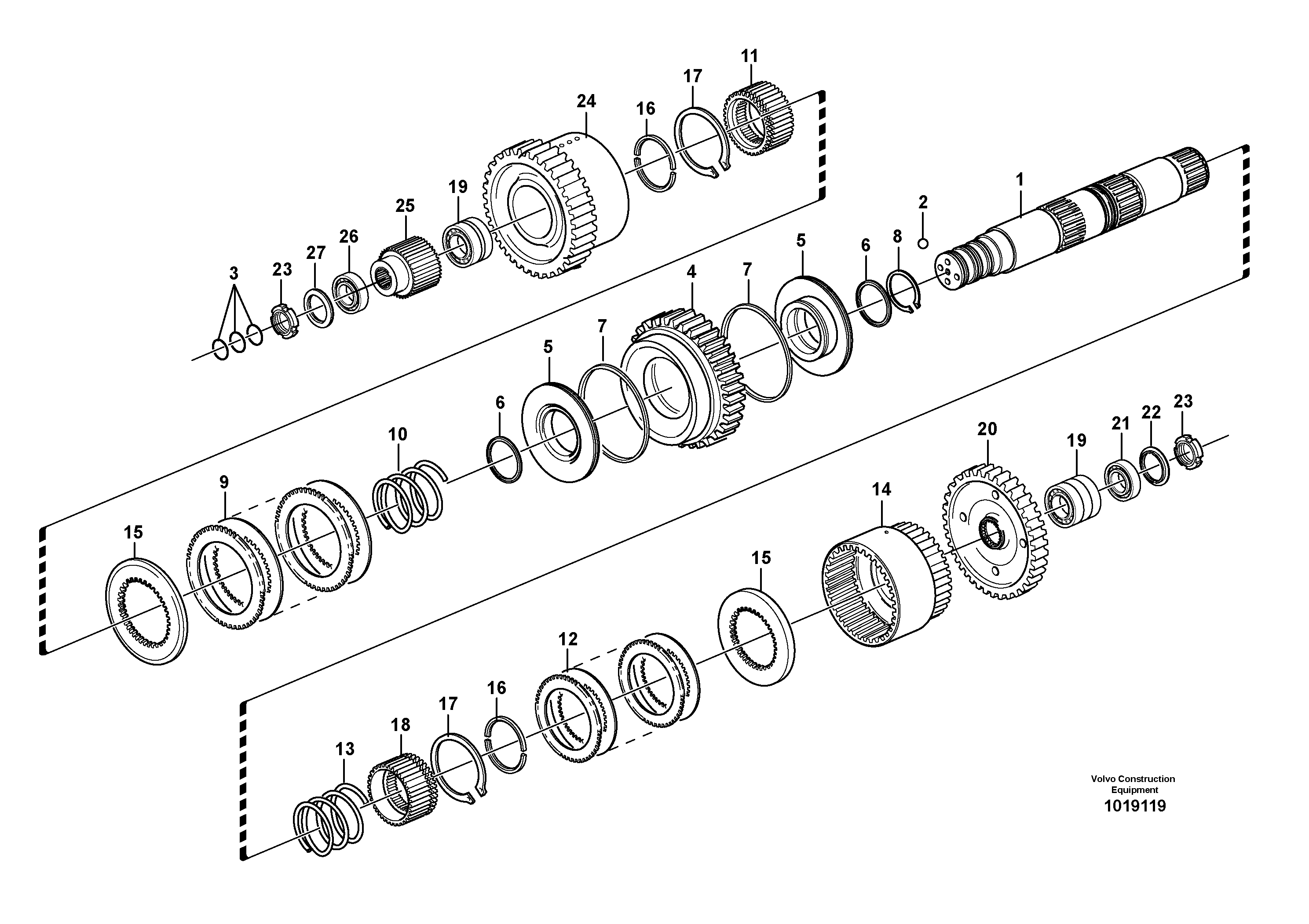 Hydraulic connection — volvo parts diagram