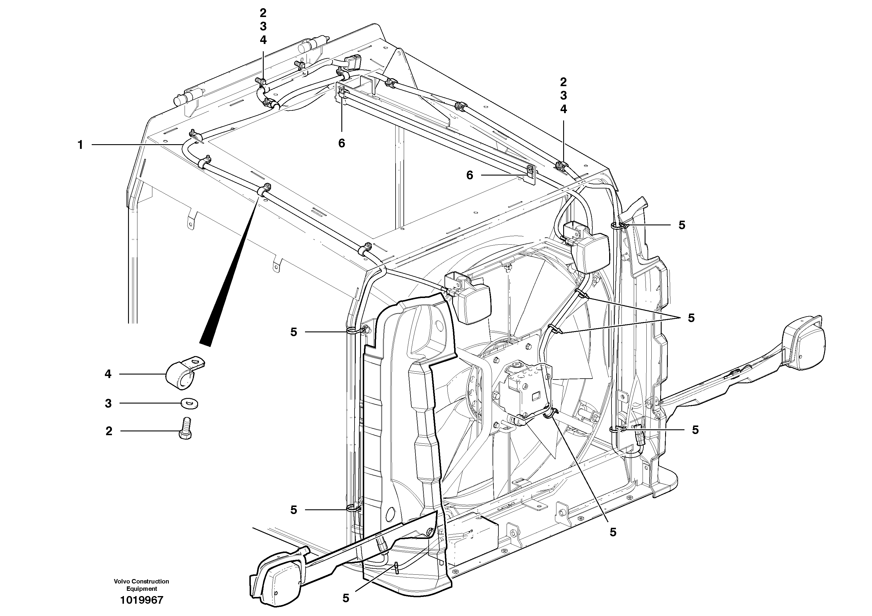 Cable Harness - Rear Cowling — volvo parts diagram