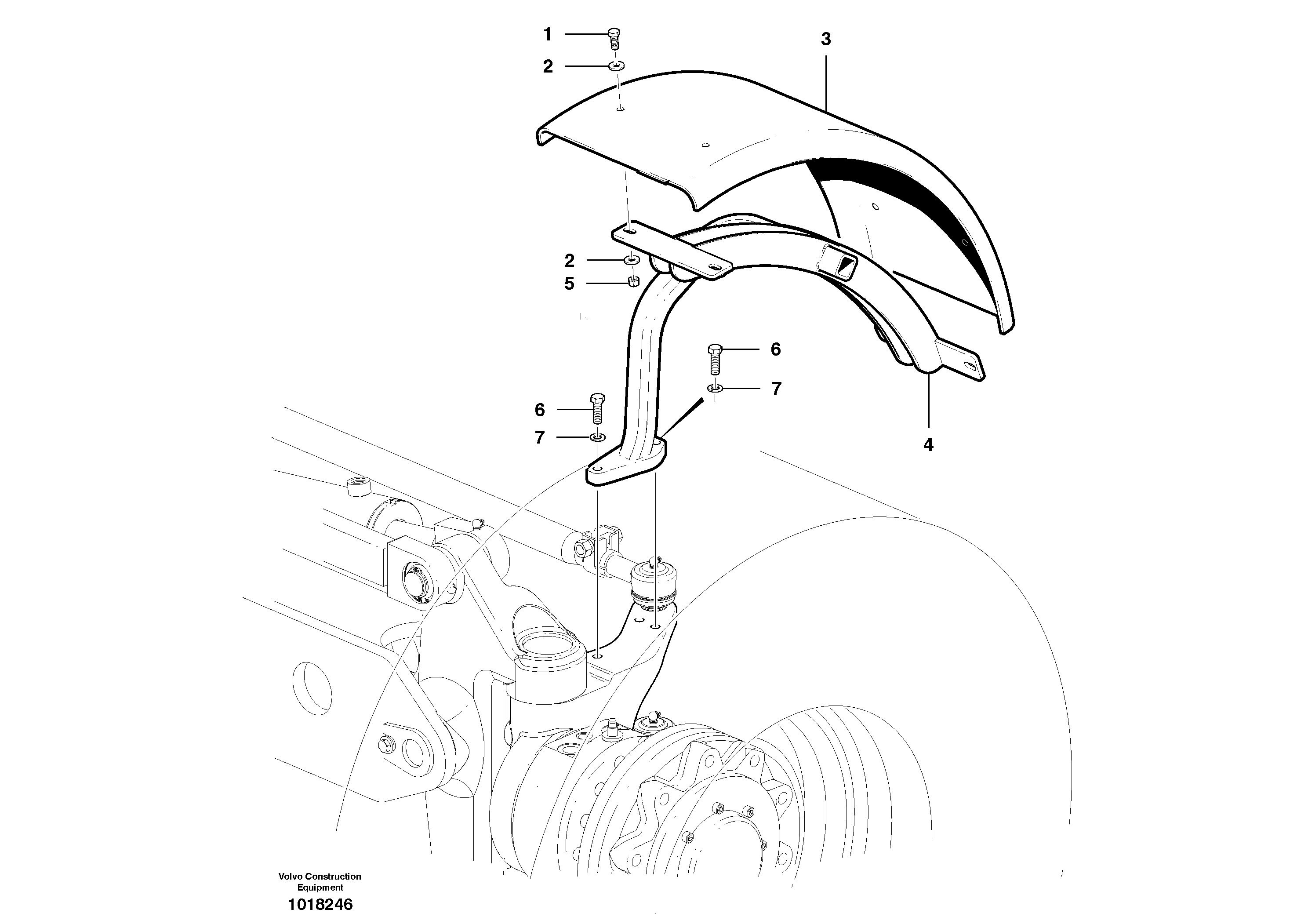 Front fender — volvo parts diagram