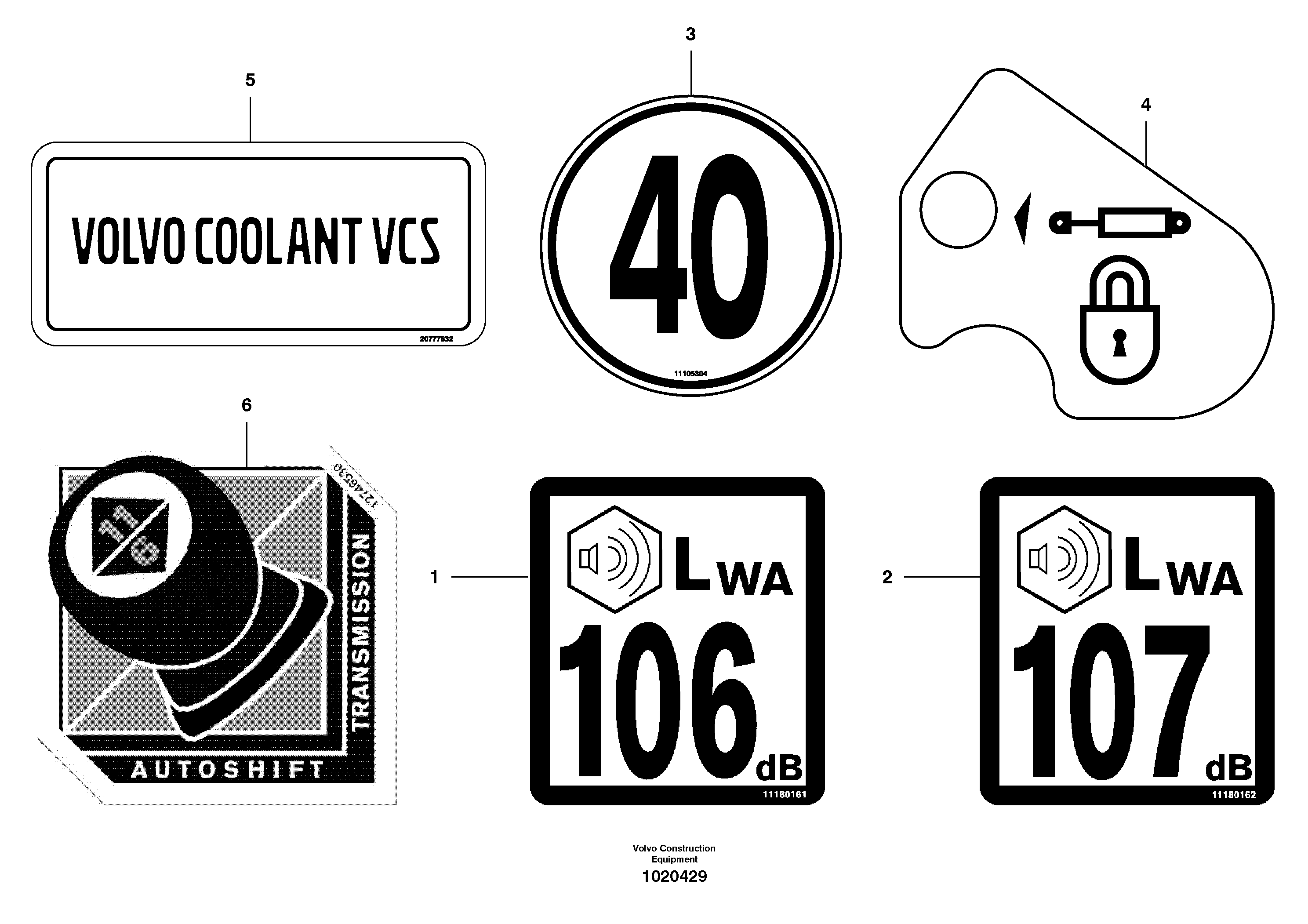 Decals - Extra — volvo parts diagram