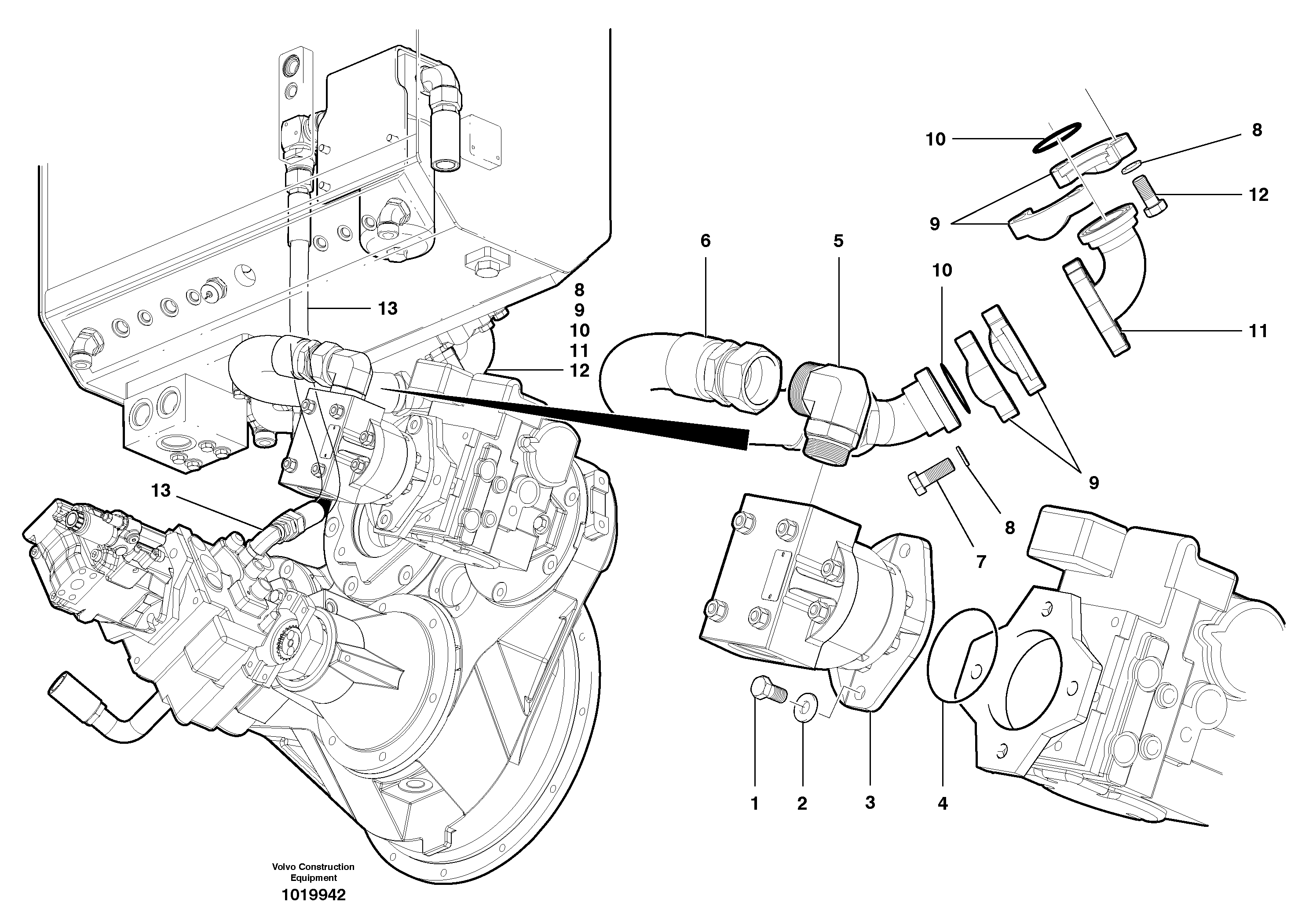 Charge Pump Hydraulic Circuit - Awd — volvo parts diagram