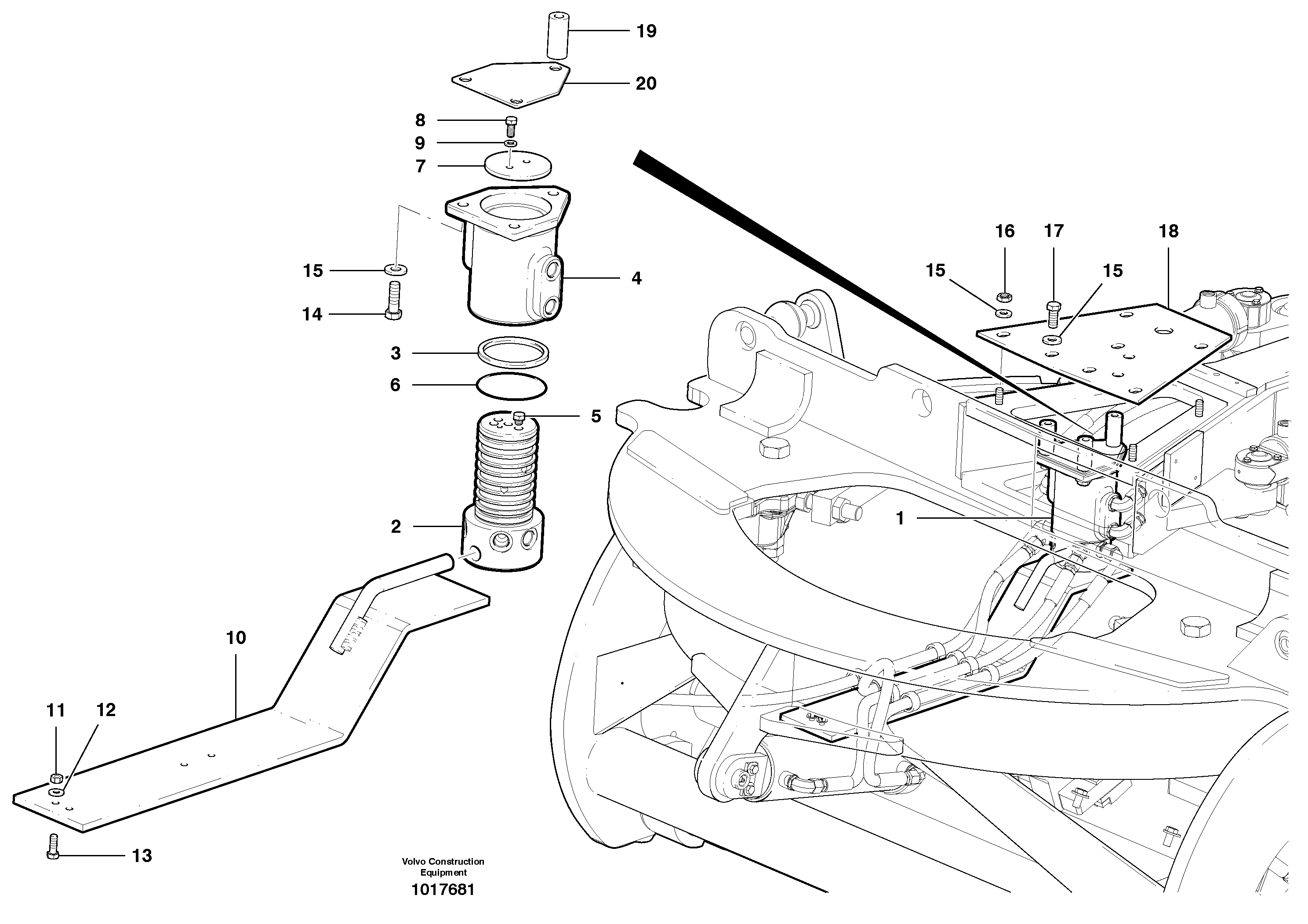 Swivel Joint — volvo parts diagram