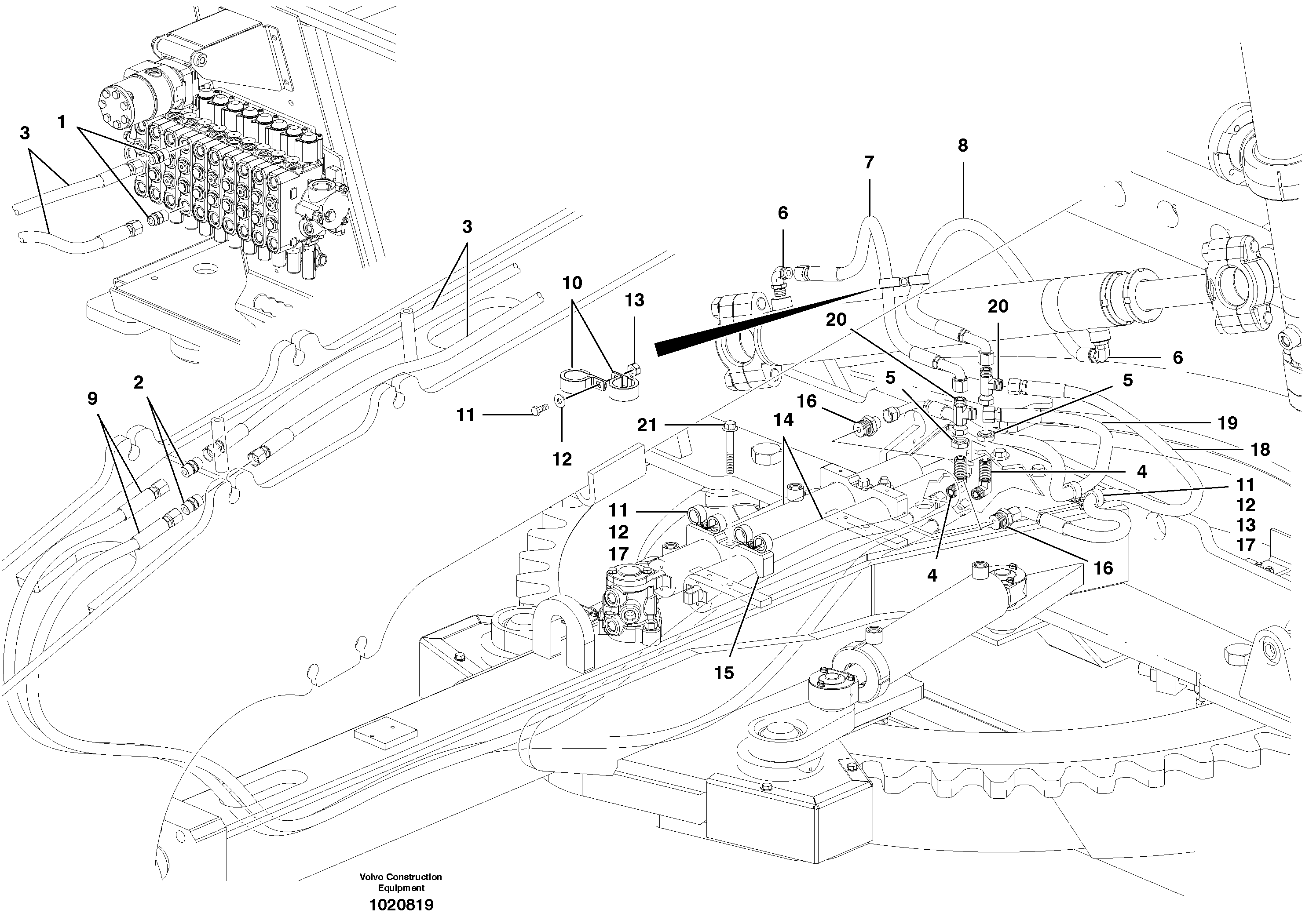 Circle shift circuit — volvo parts diagram