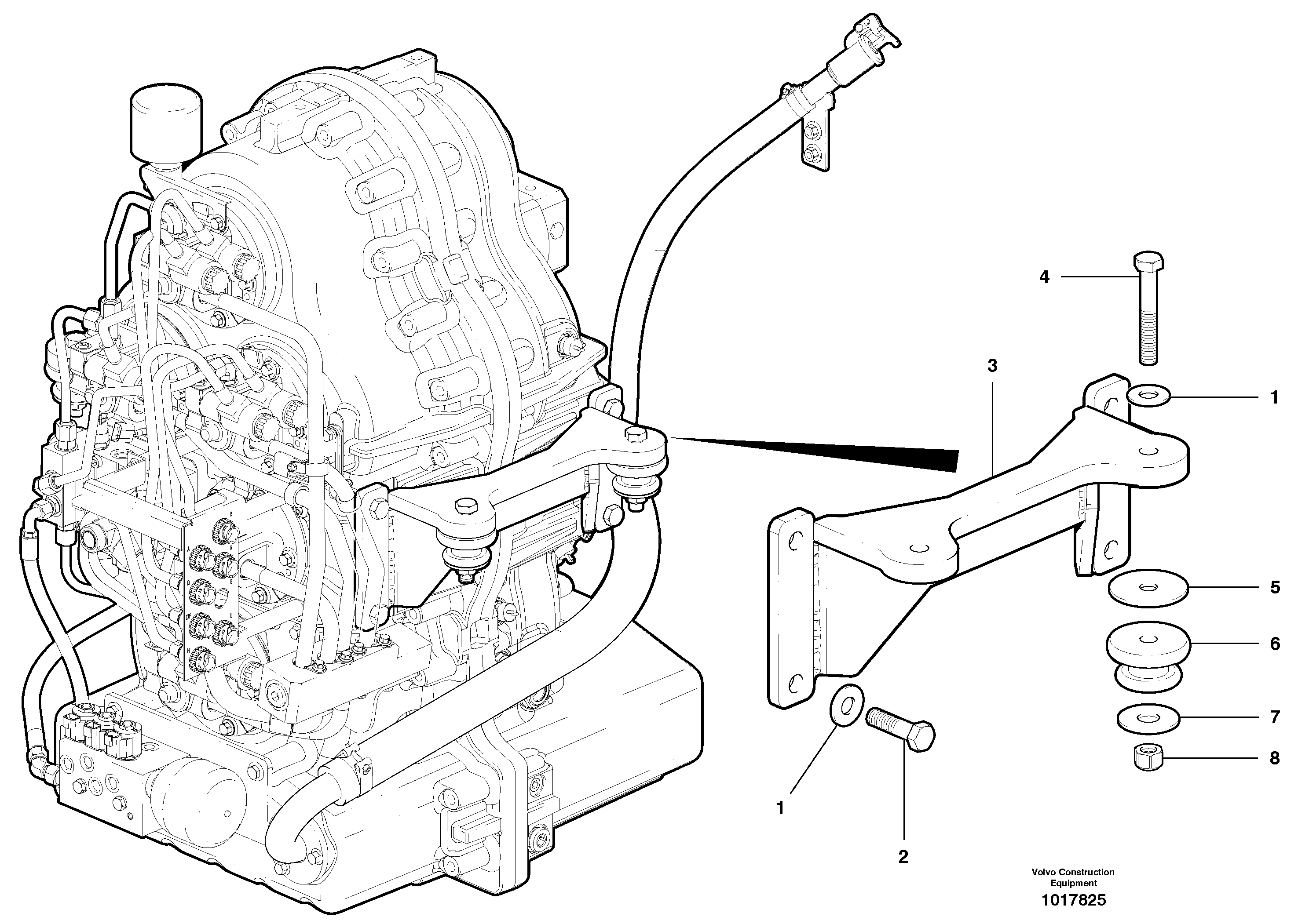Transmission mounts — volvo parts diagram