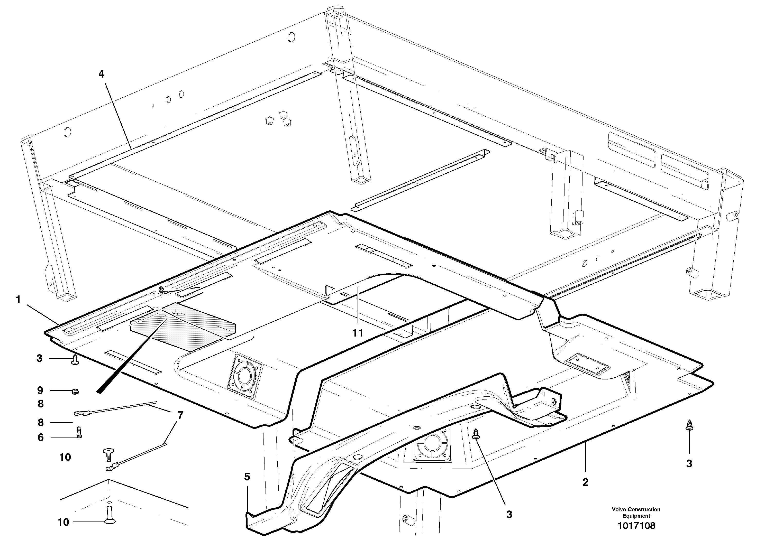 Headliner — volvo parts diagram