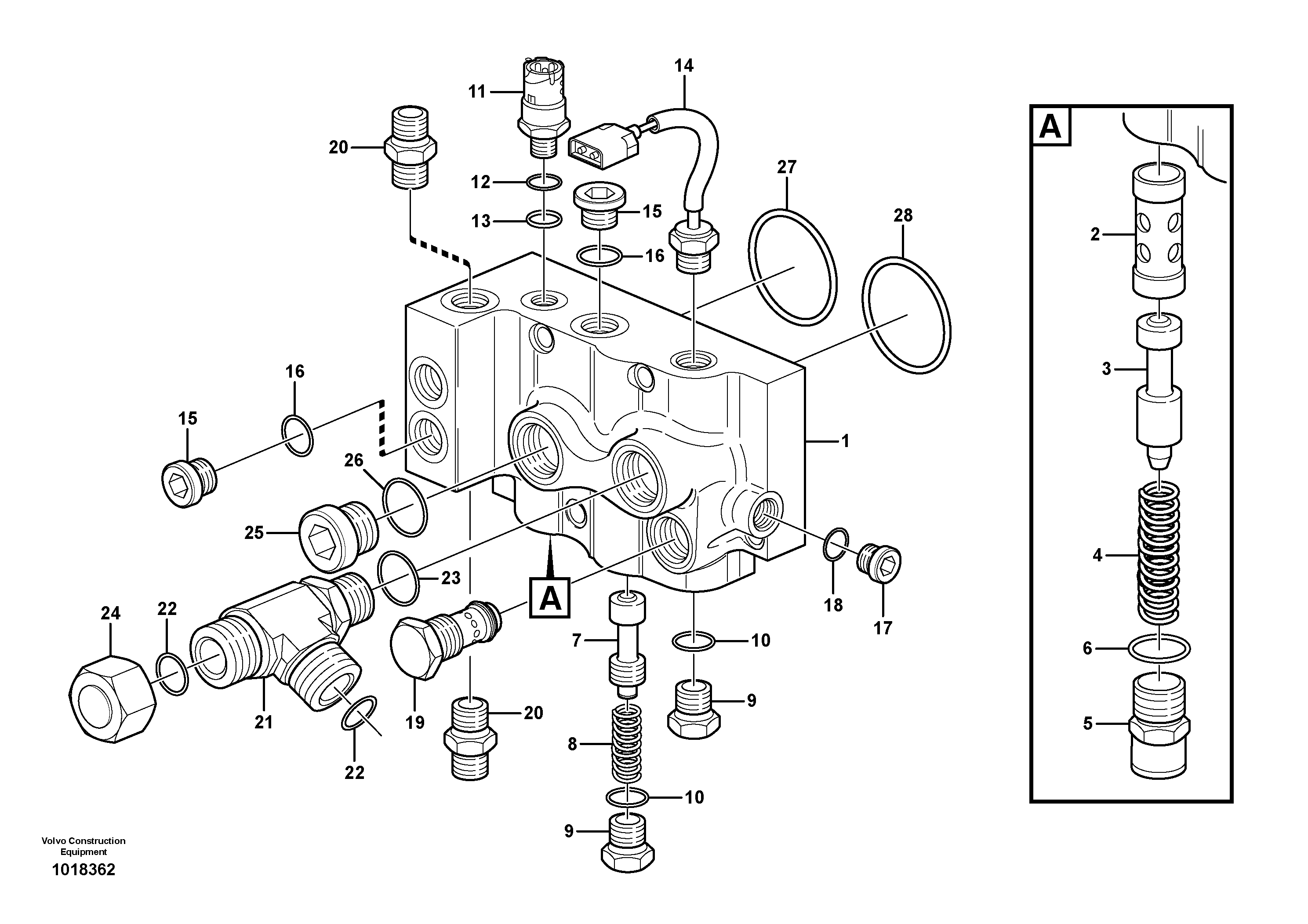Valve housing — volvo parts diagram