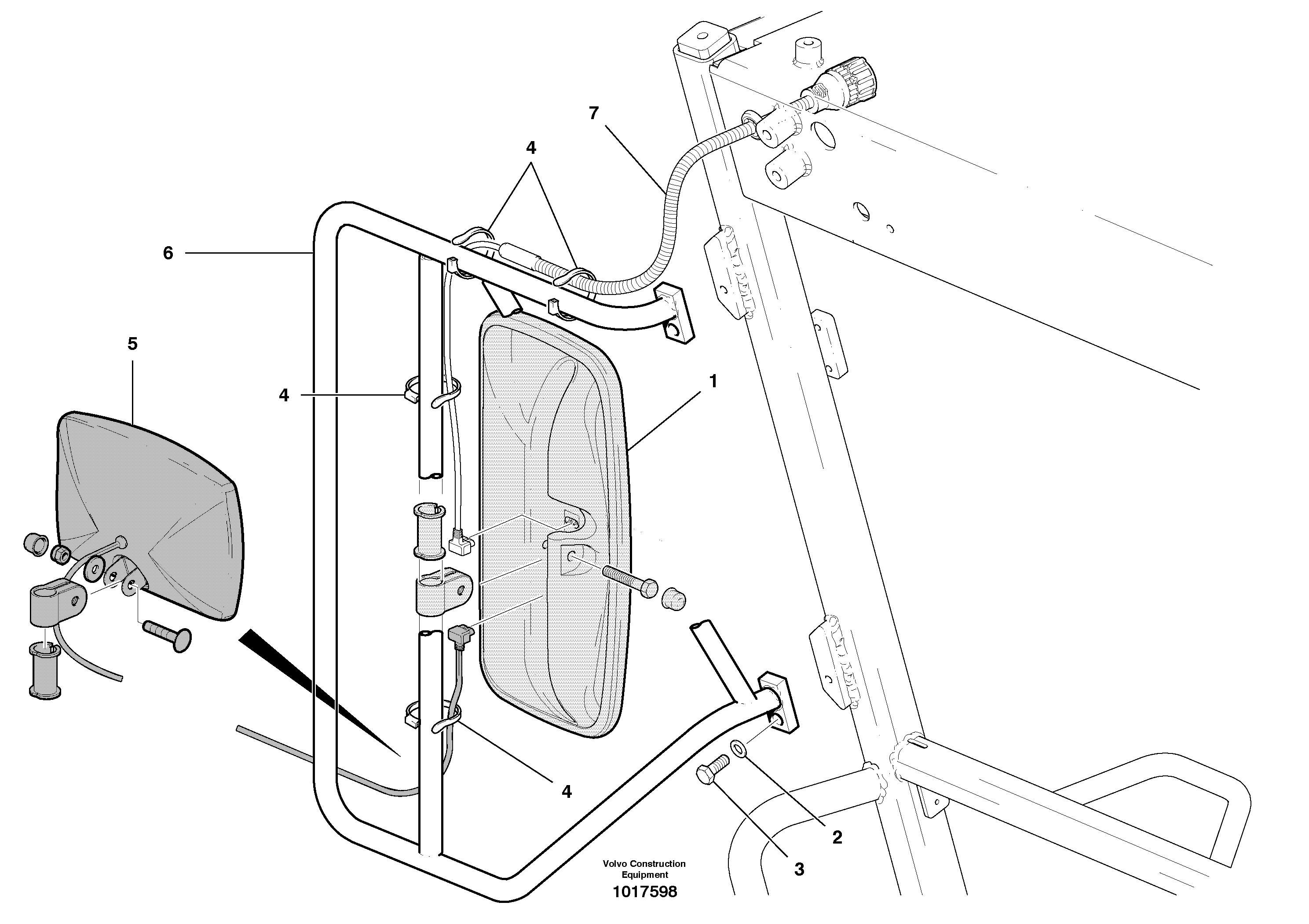 External Mirrors and Brackets — volvo parts diagram