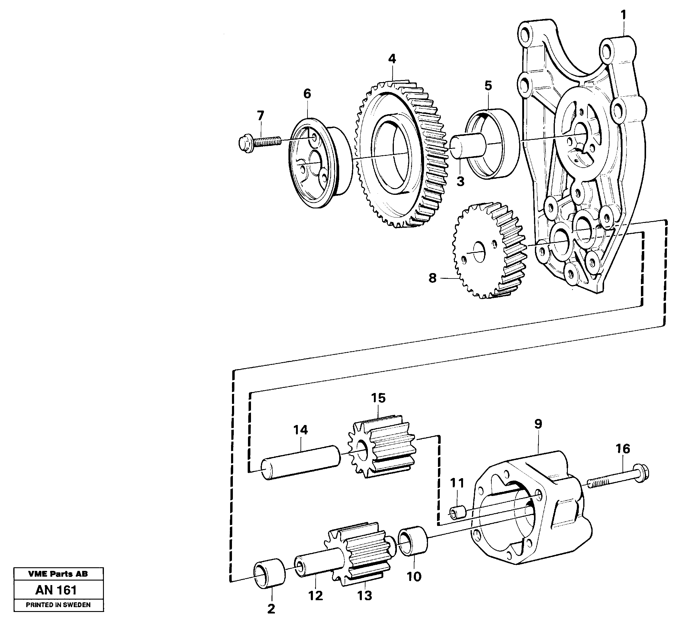 Oil pump — volvo parts diagram