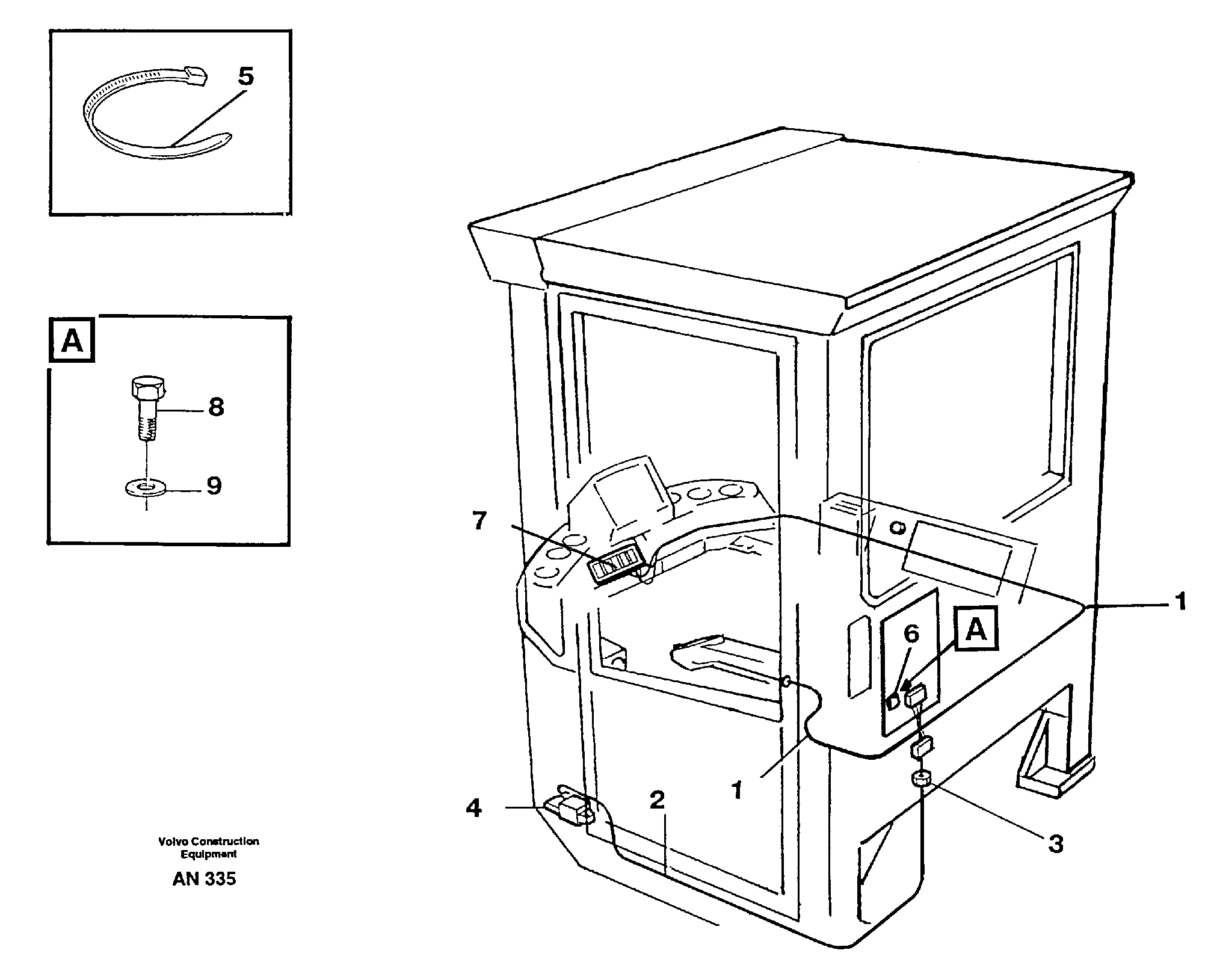 Cable harness for Cdc-steering.  94604 — volvo parts diagram