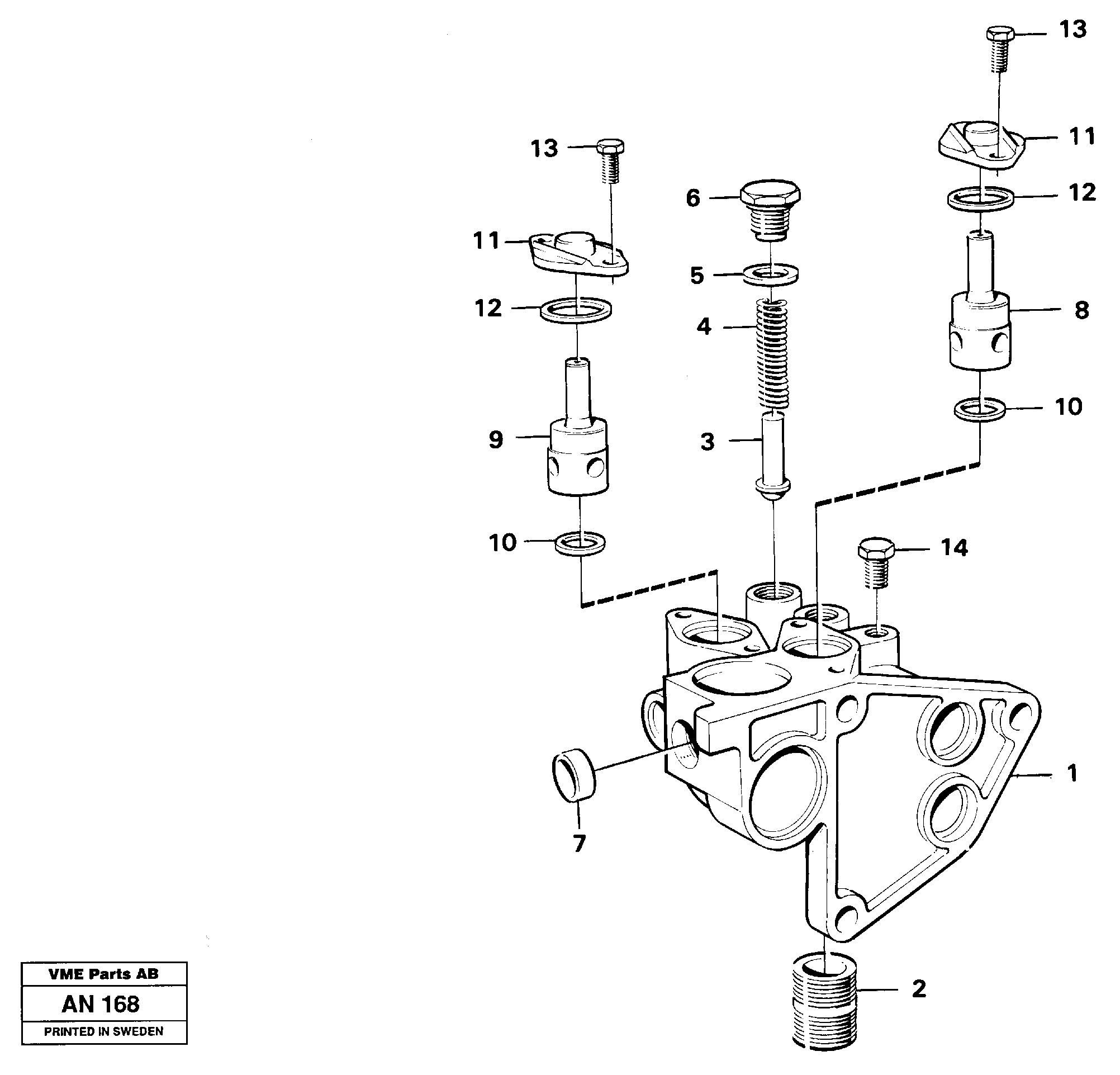 Housing, oil filter — volvo parts diagram